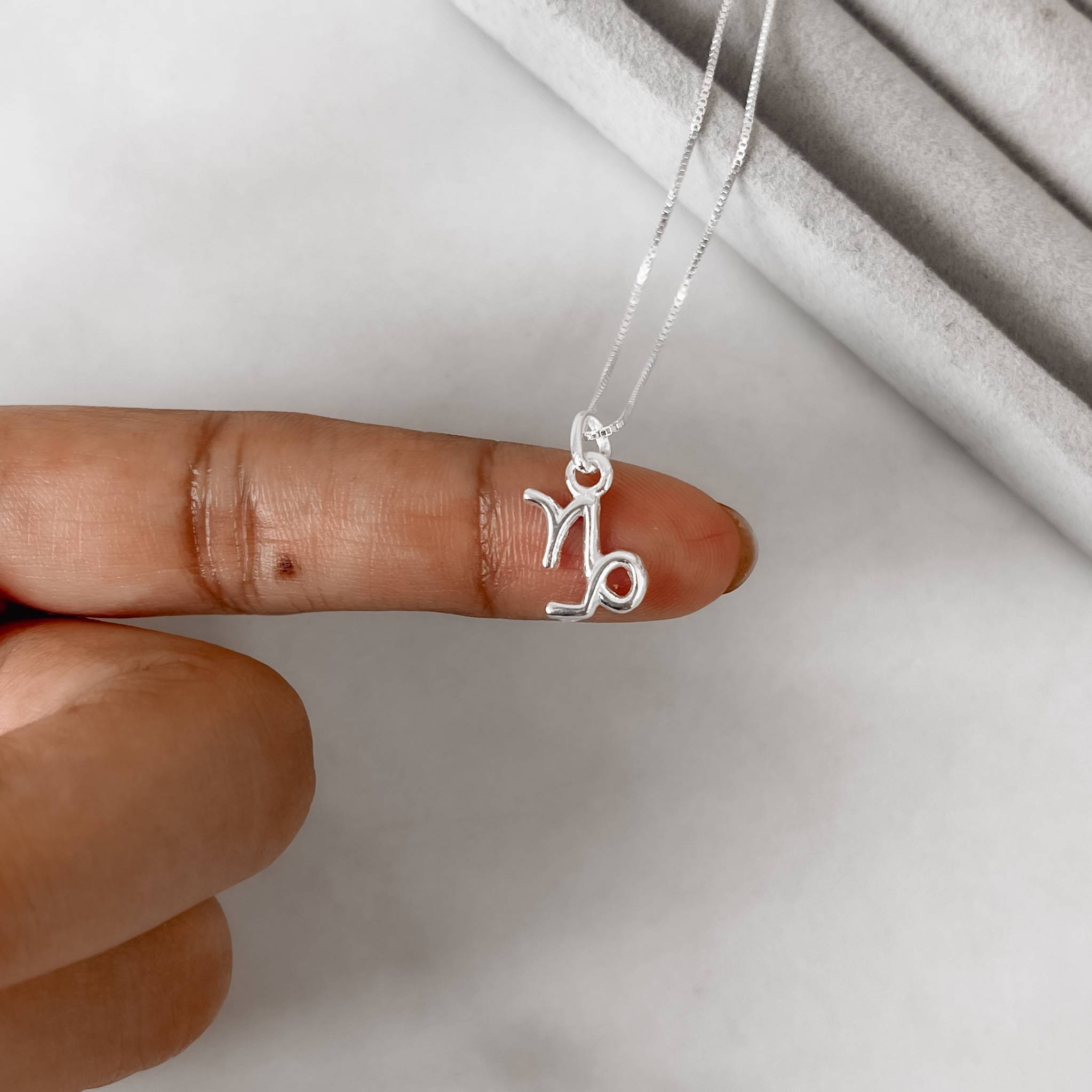 Imagem Secundária Colar pingente signo Capricórnio 10mm 45cm