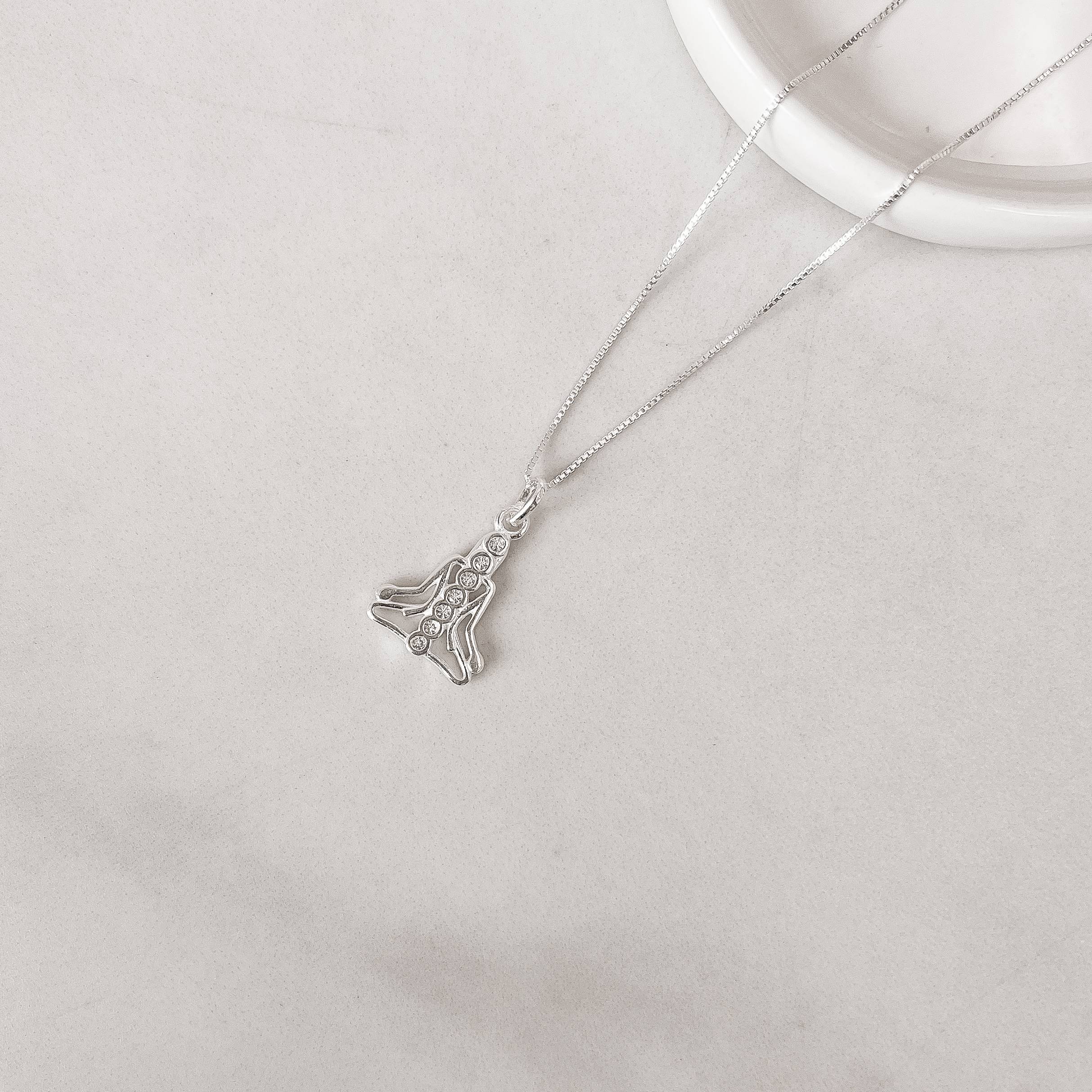 Imagem Secundária Colar pingente meditação 15mm 45cm