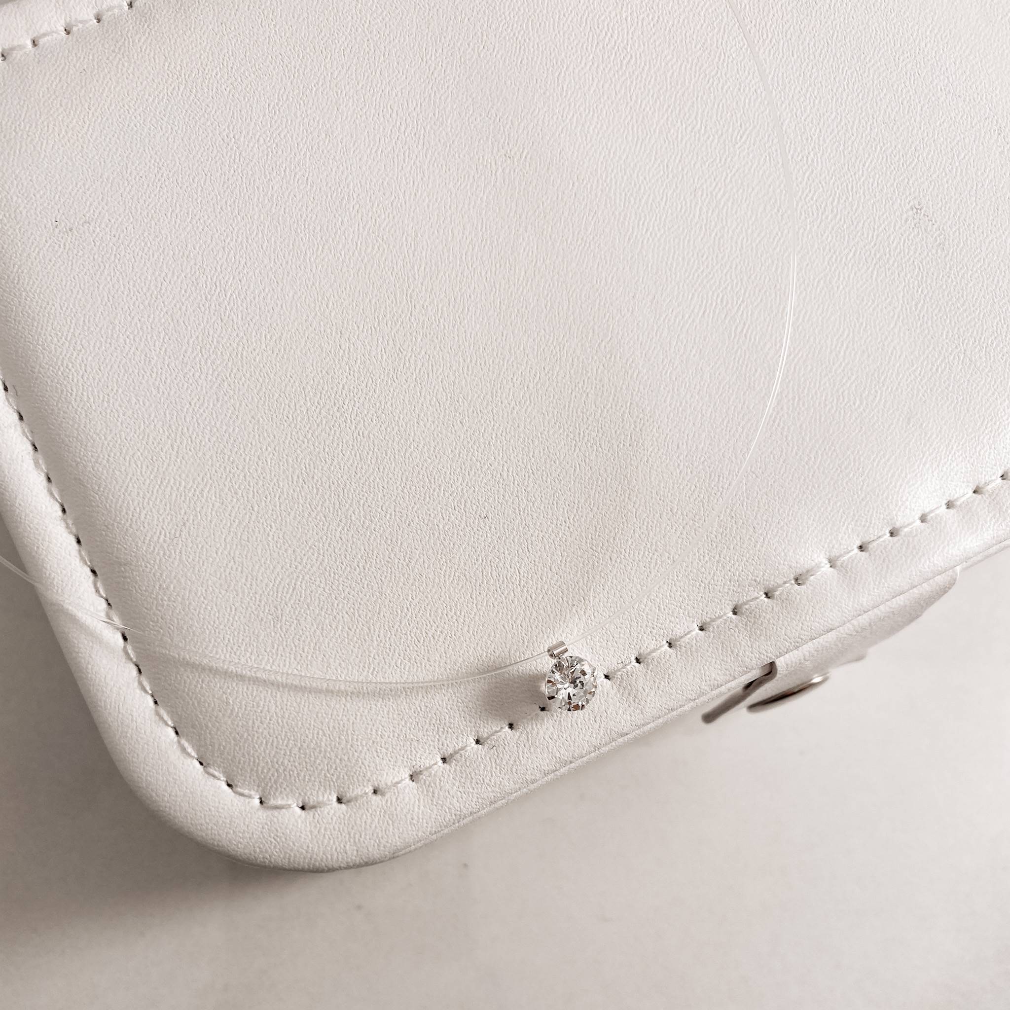 Imagem Colar nylon zircônia 6mm 40cm