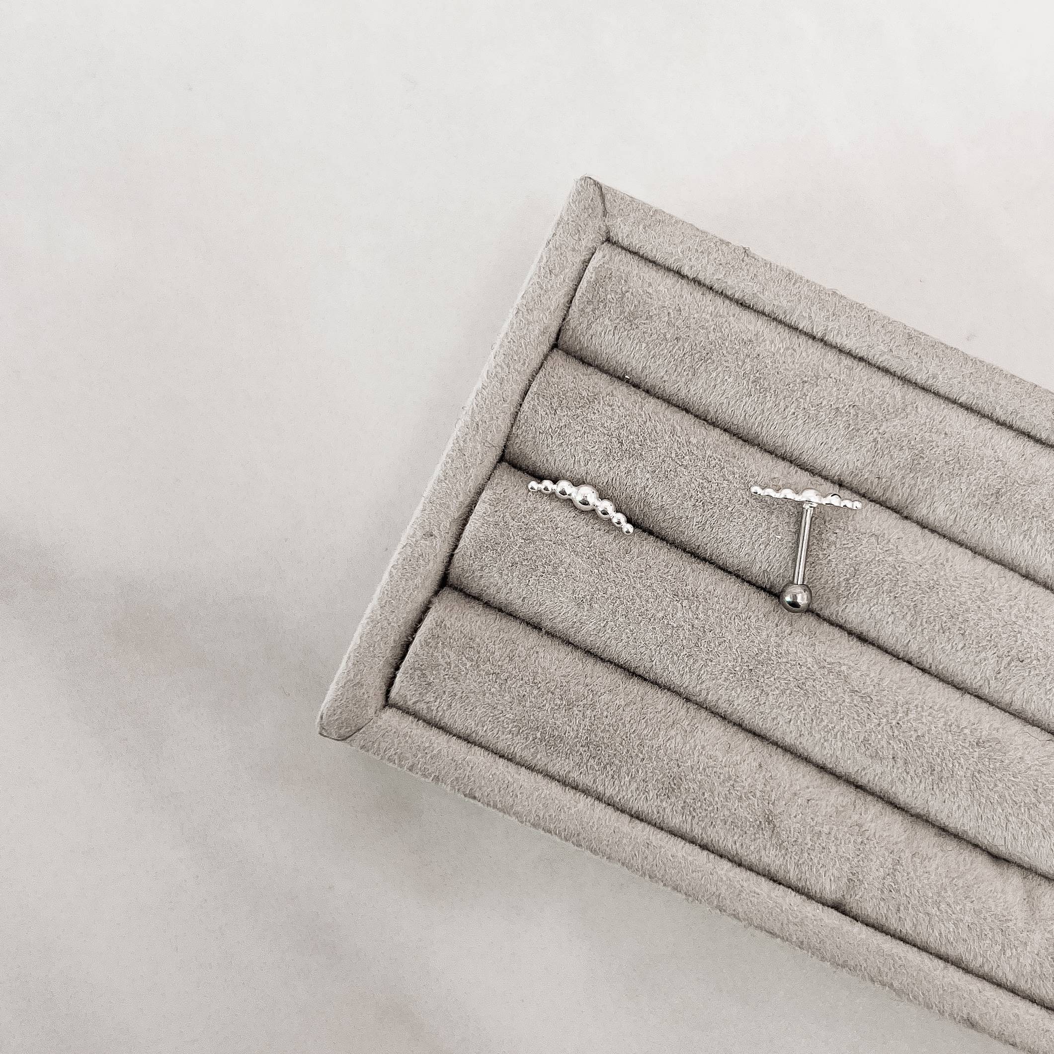 Piercing haste bolinhas 11mm