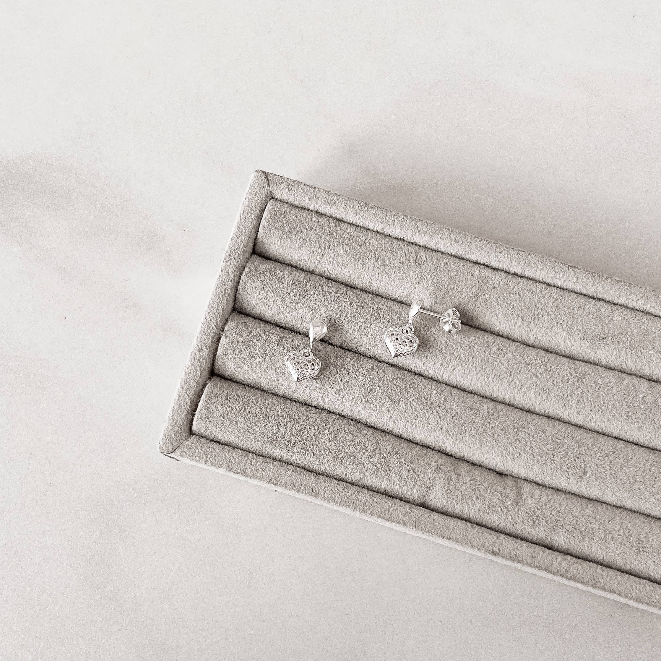 Imagem Brinco base gota pingente coração 3D