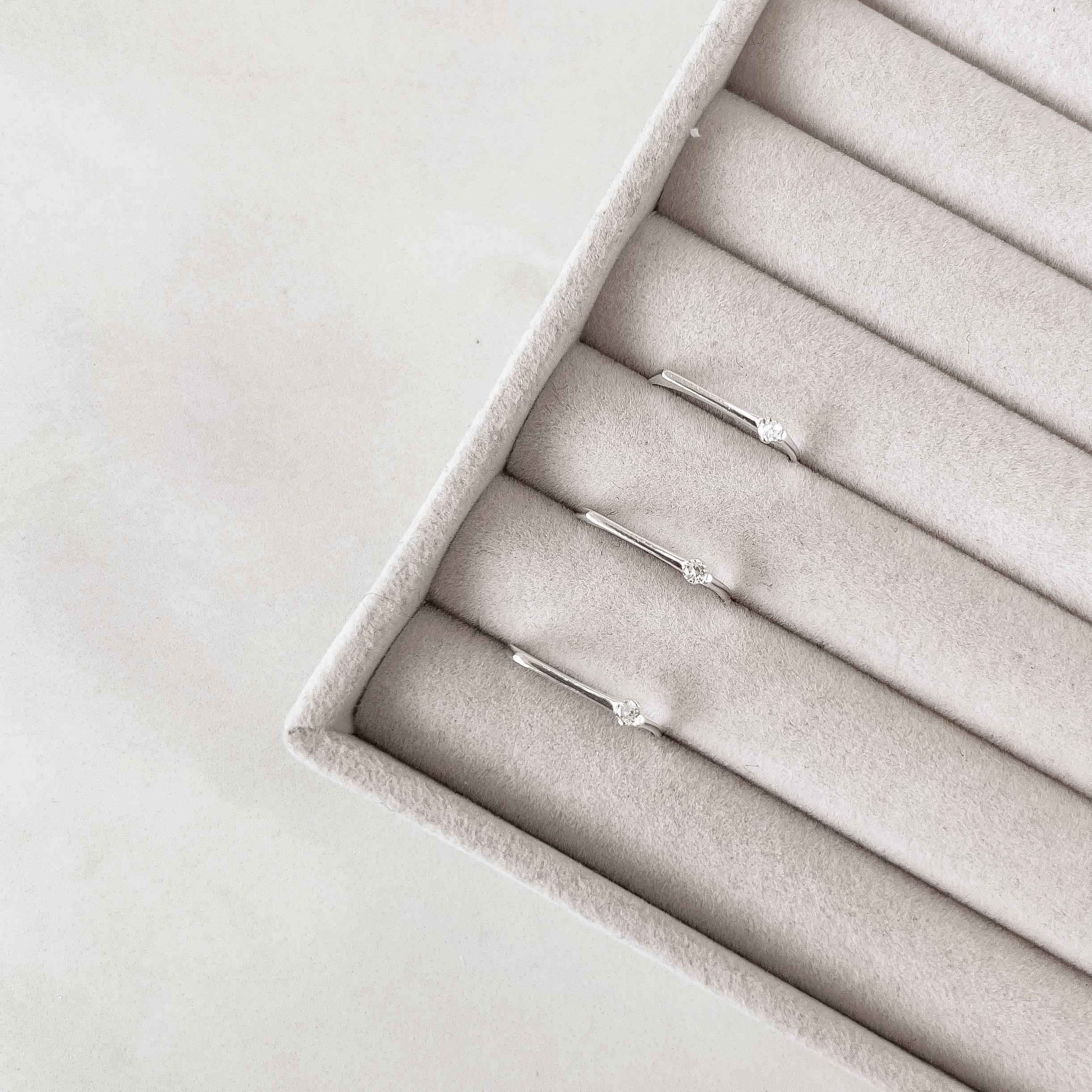 Anel reto zircônia lateral