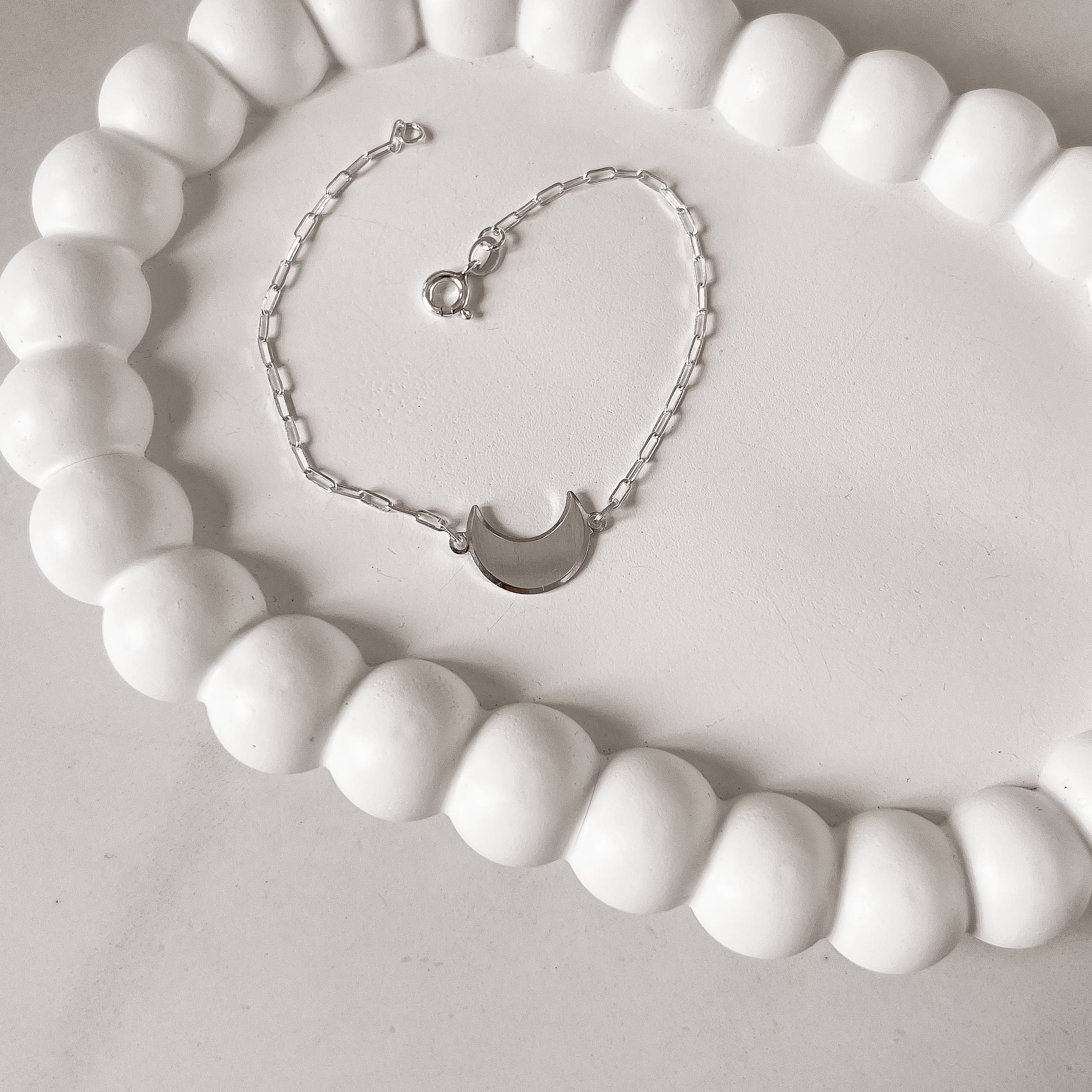 Pulseira entremeio lua 15mm