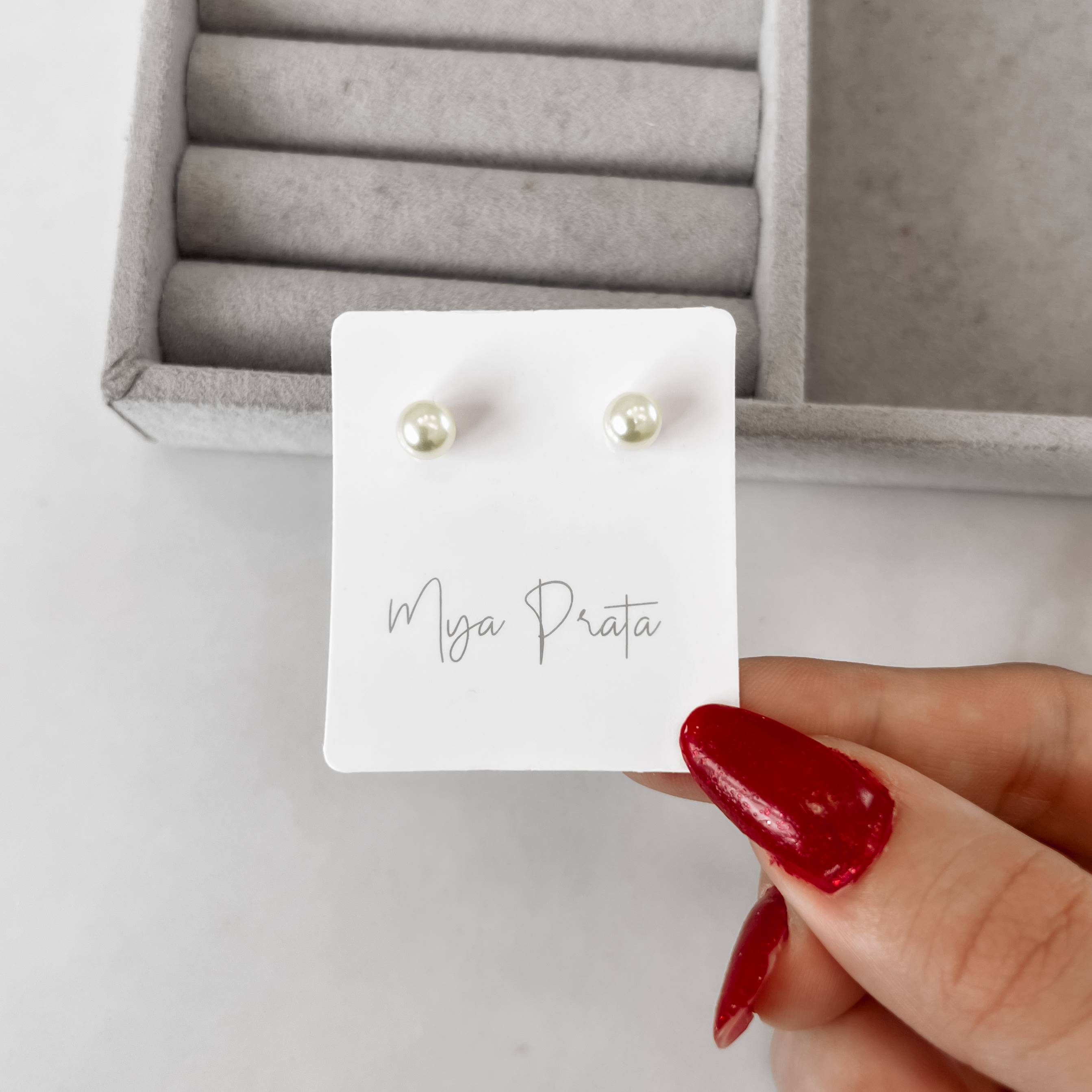 Imagem Secundária Brinco pérola 6mm