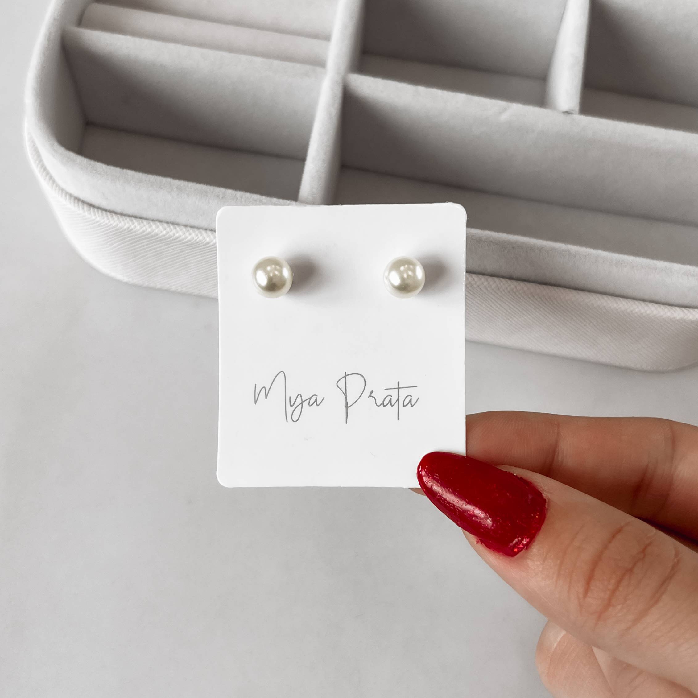 Imagem Secundária Brinco pérola 7mm