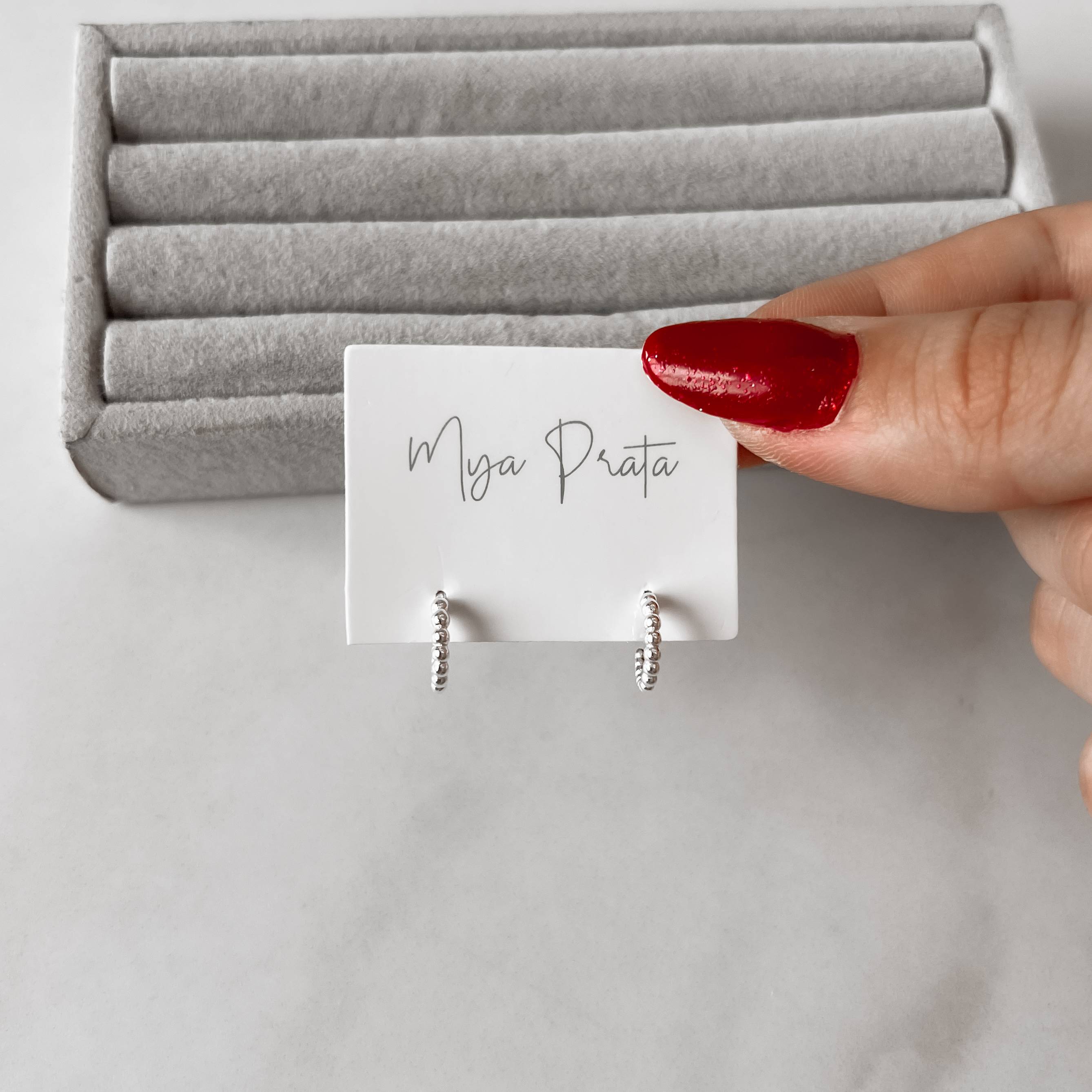 Imagem Secundária Argola fio bolinha 10mm tarraxa