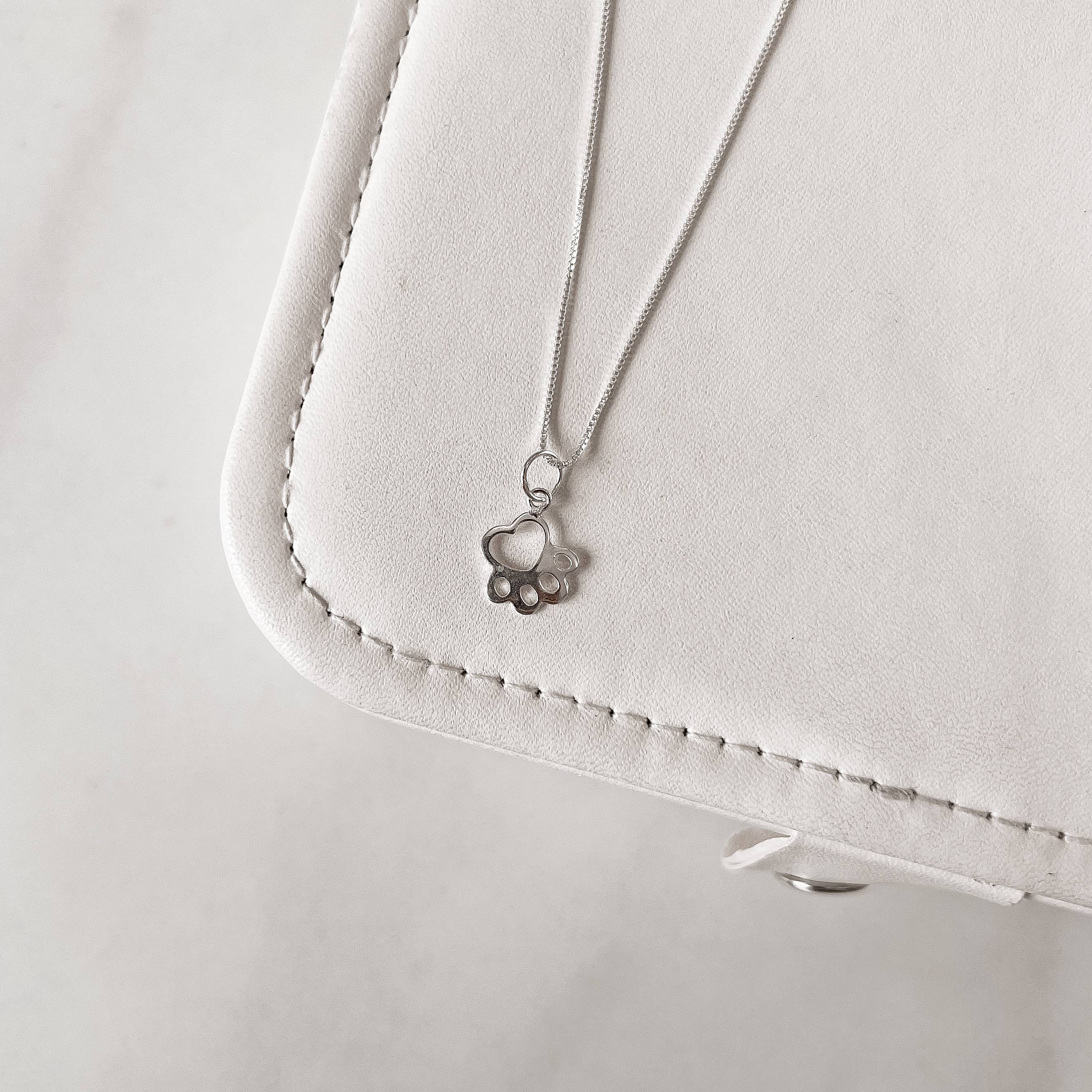 Imagem Colar pingente pata 10mm 40cm