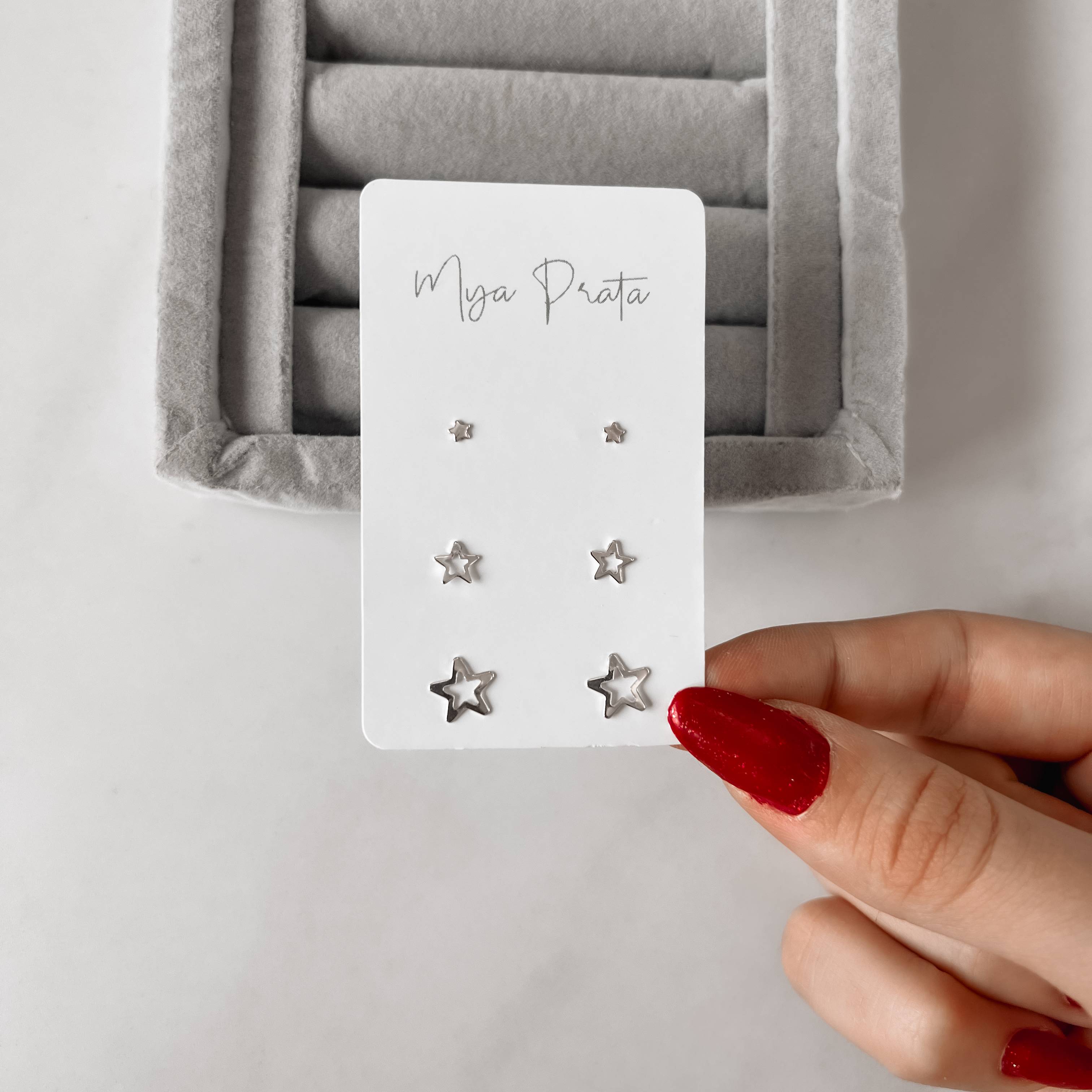 Trio estrela cheia e vazadas