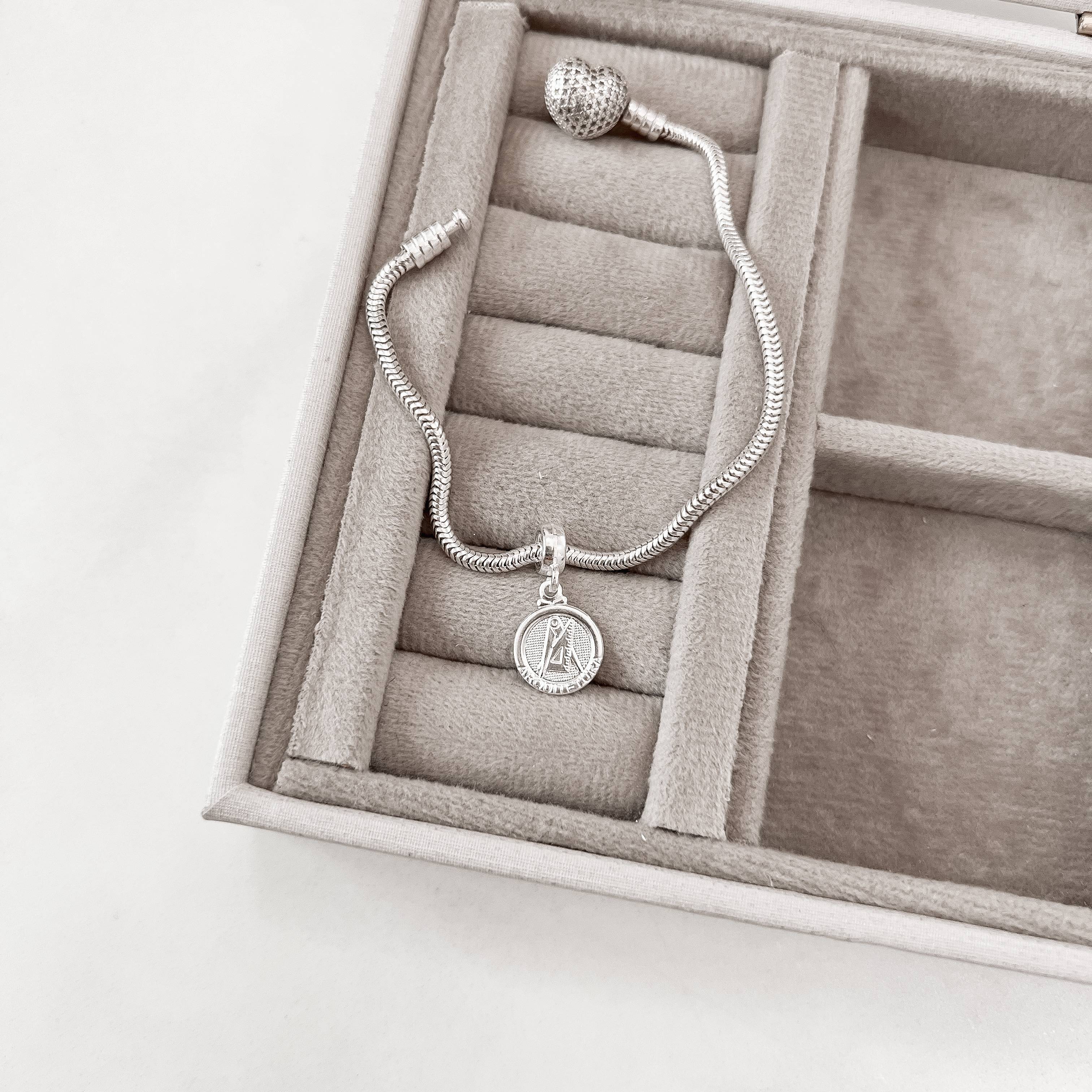 Berloque pingente medalha Arquitetura 14mm