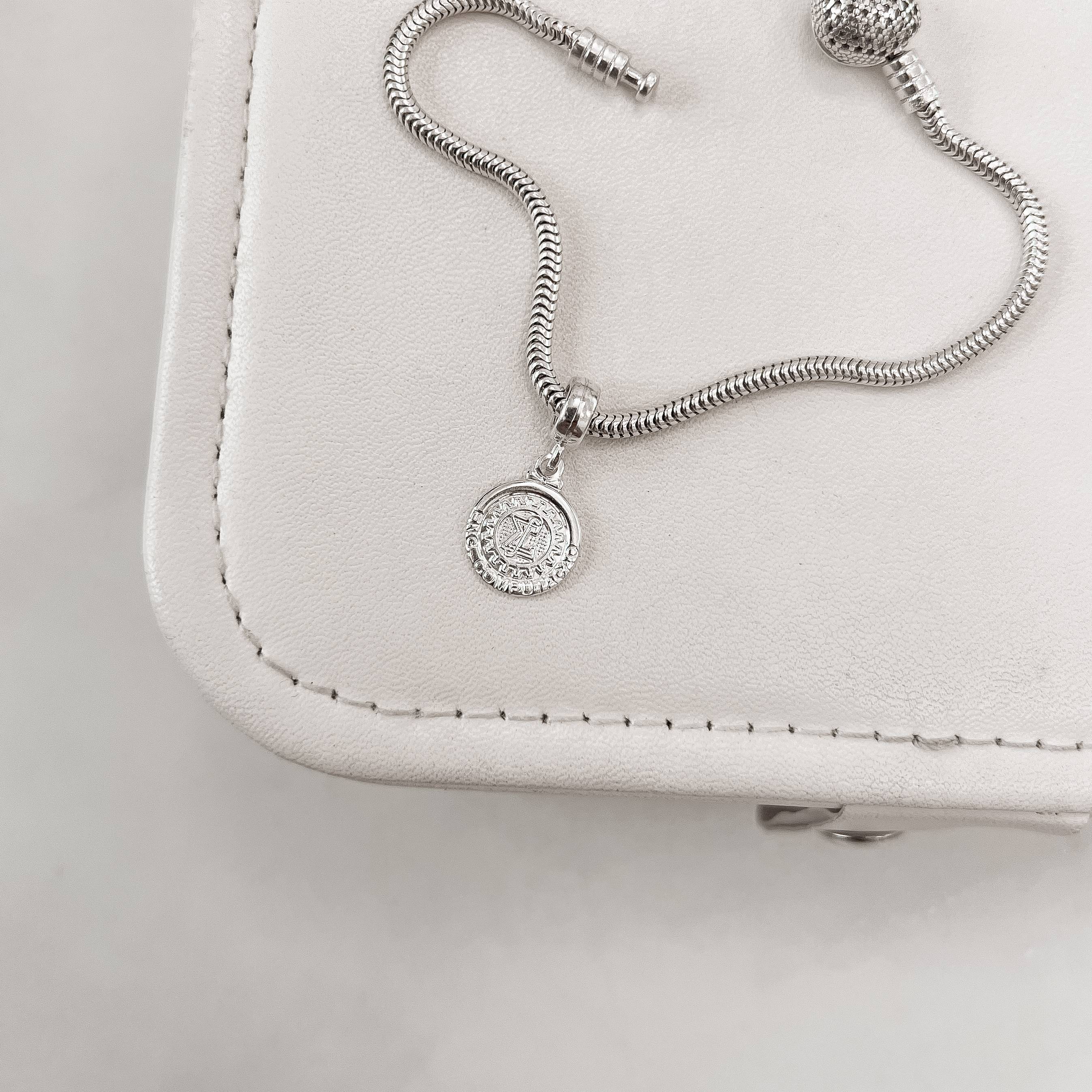 Berloque pingente medalha Engenharia Computação 14mm