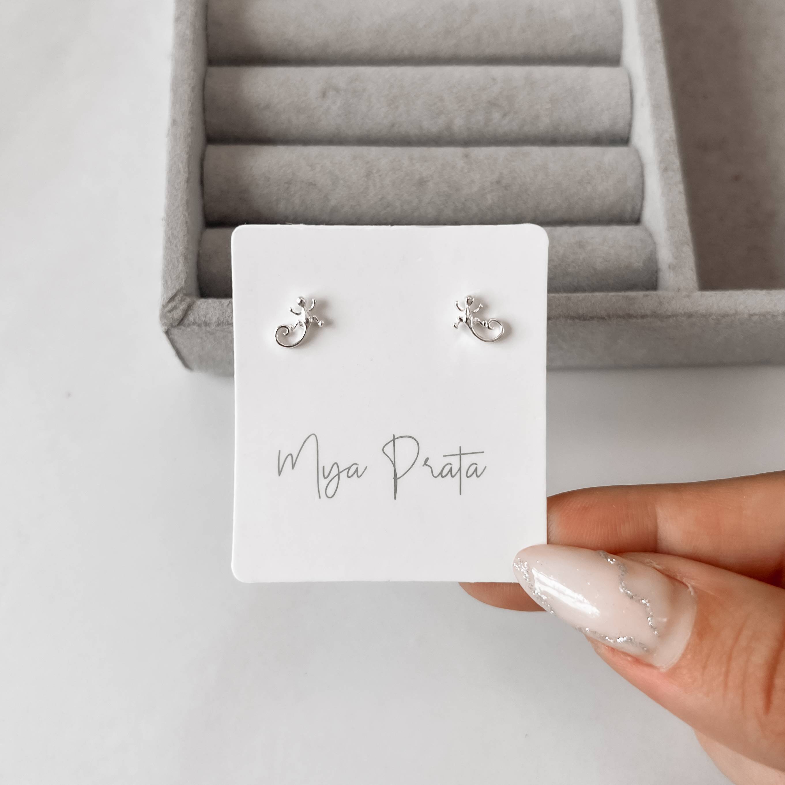 Imagem Secundária Brinco lagarto 8mm