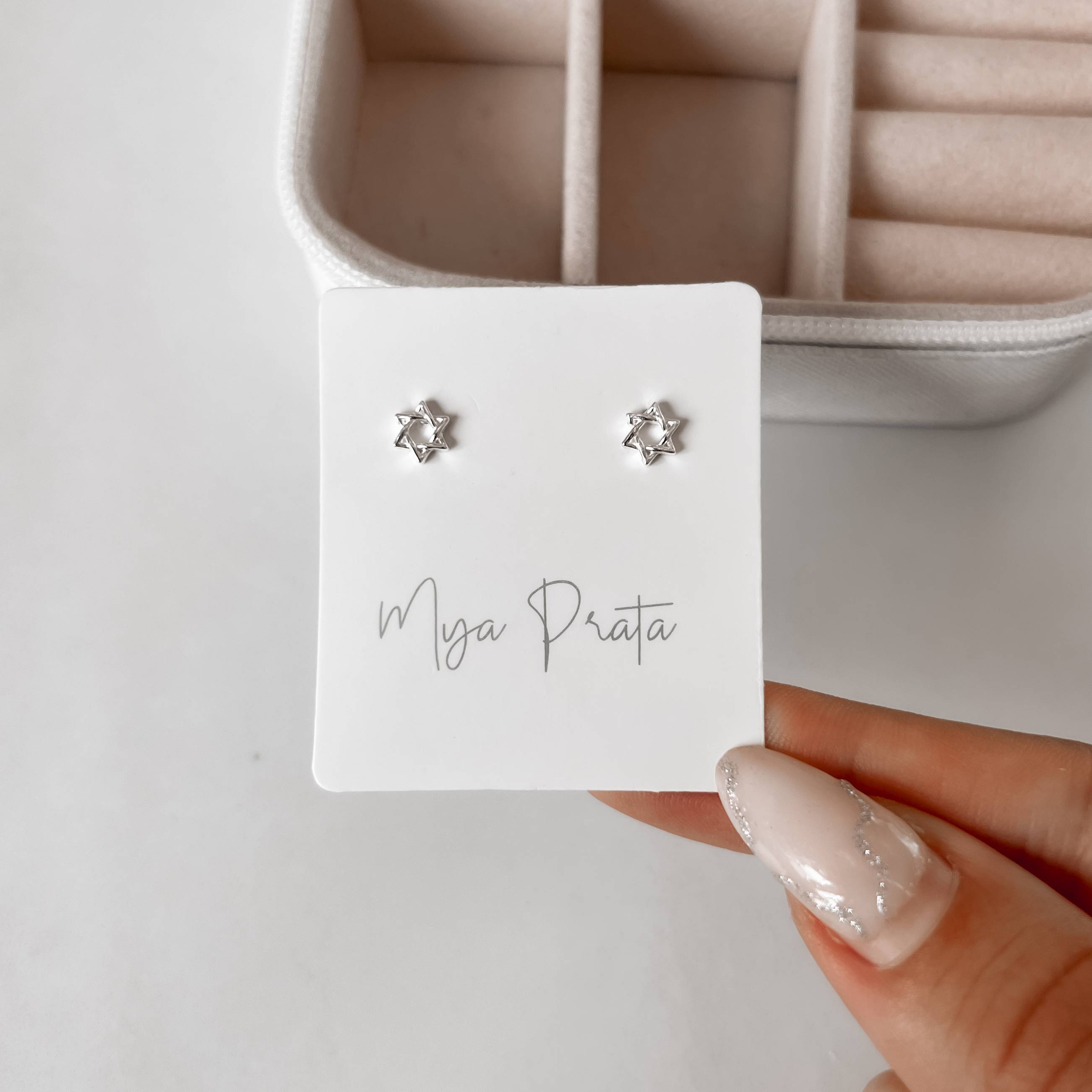 Imagem Brinco estrela de Davi 6mm