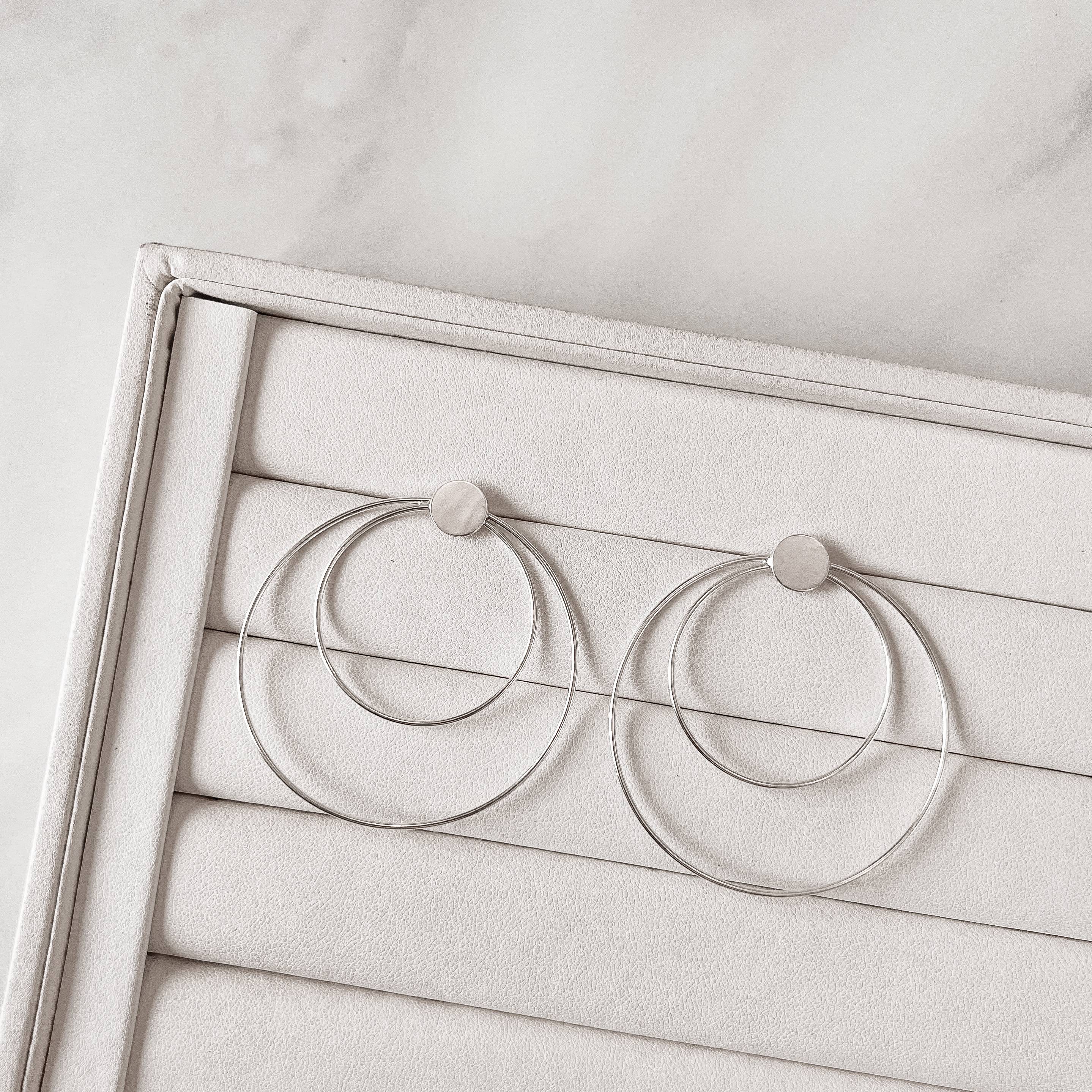 Imagem Brinco 3 círculos 57mm