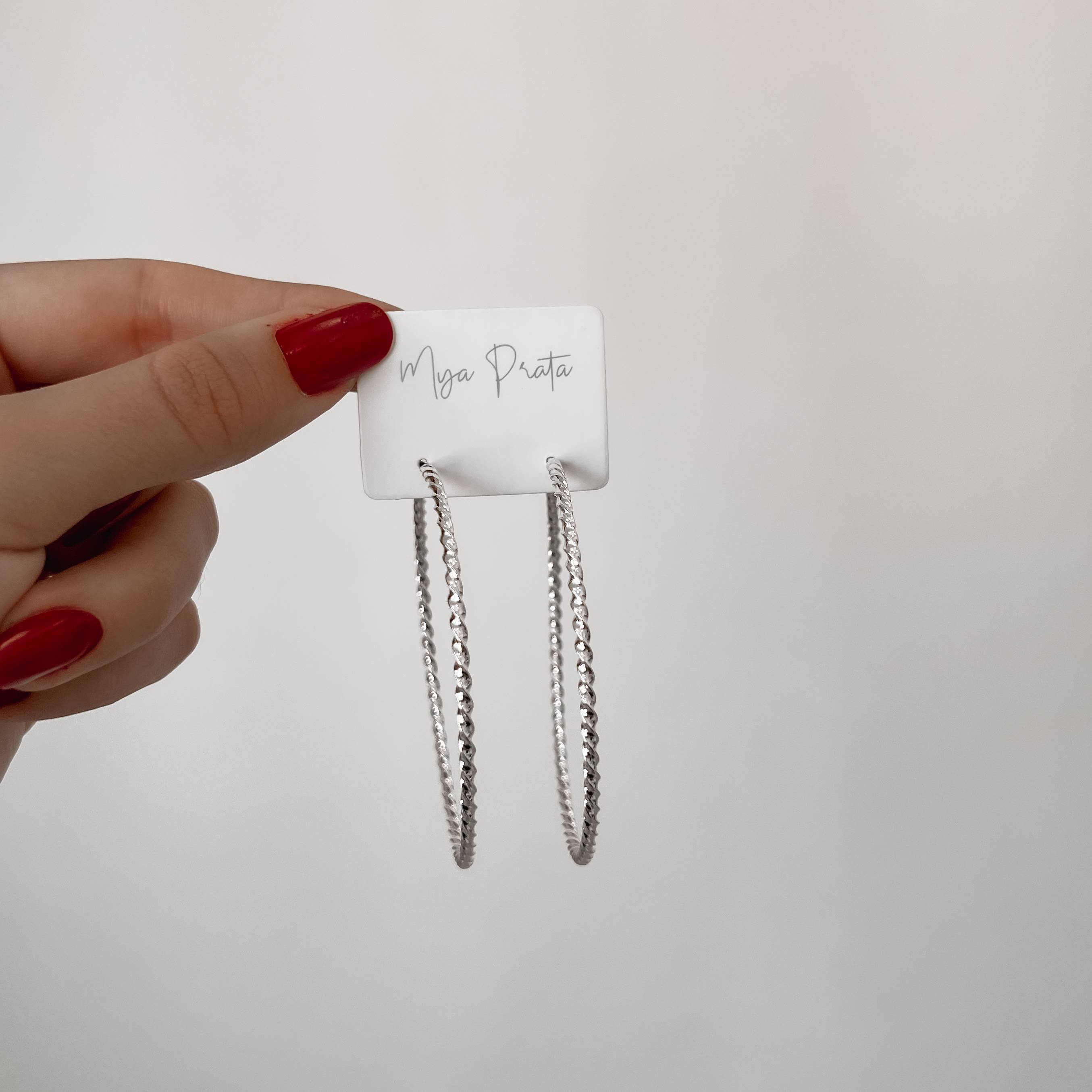 Imagem Secundária Argola redonda 66mm fio torcido