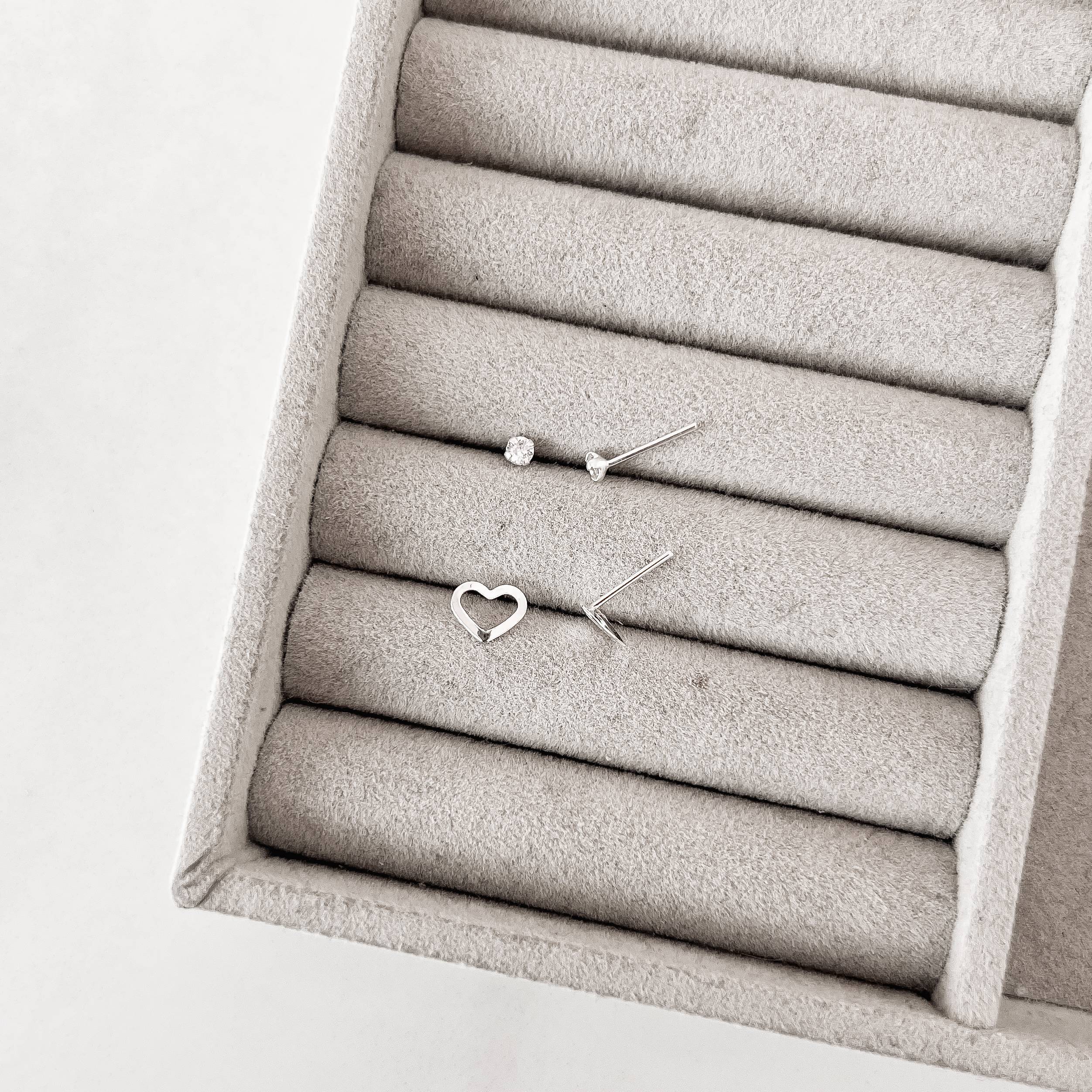 Dupla zircônia 3mm e coração vazado 8mm