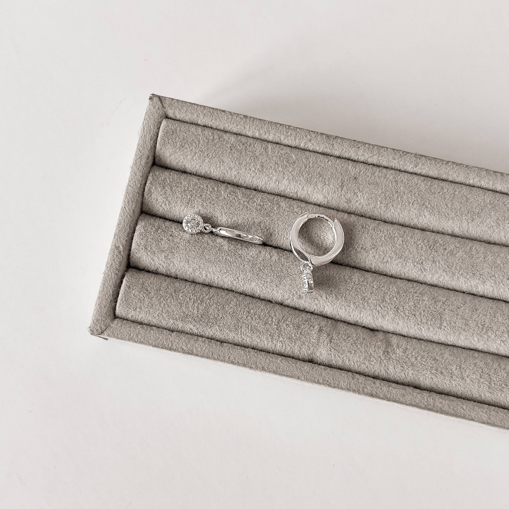 Imagem Argola click 11mm pingente zircônia redonda