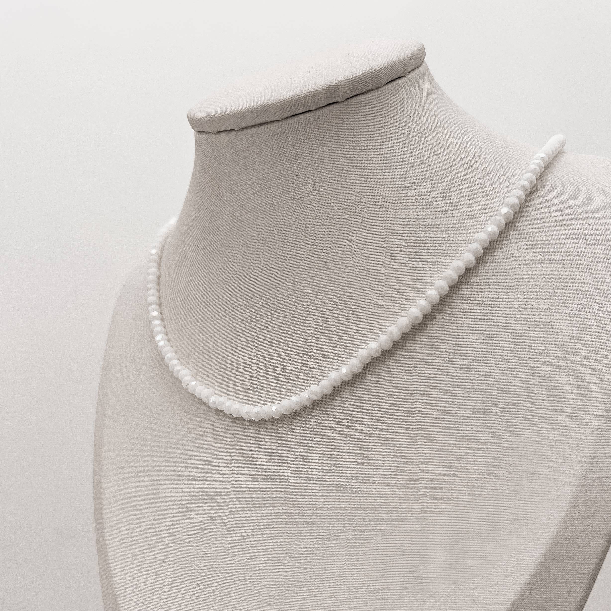 Imagem Secundária Choker cristal branco 3.5mm 40+5cm