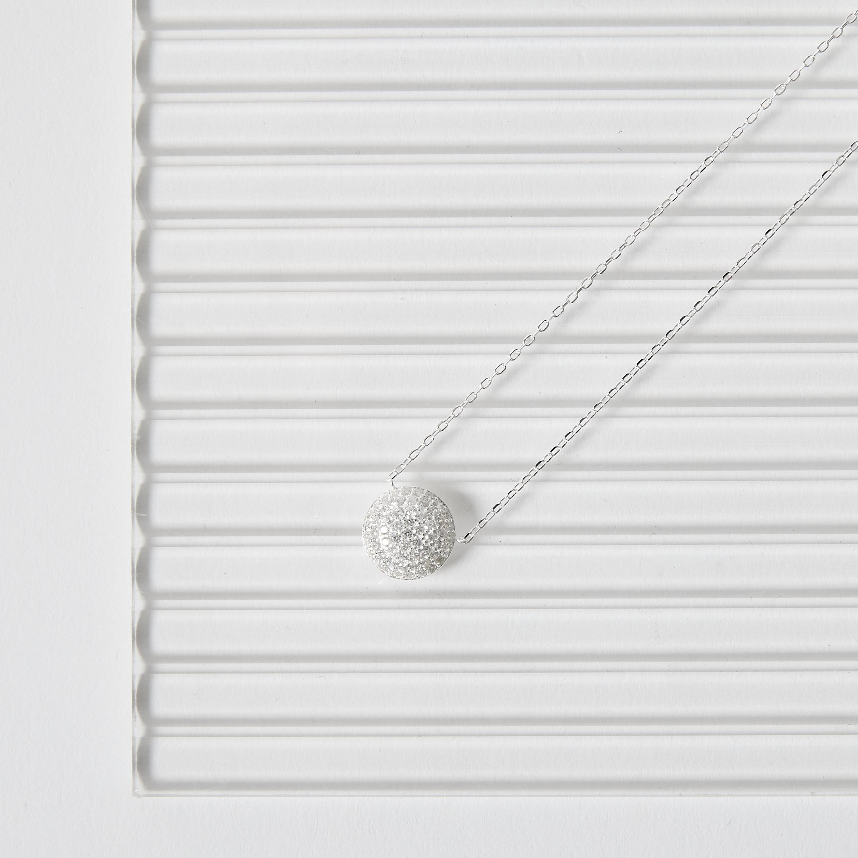 Colar entremeio círculo cravejado 12mm corrente cadeado 40+5cm