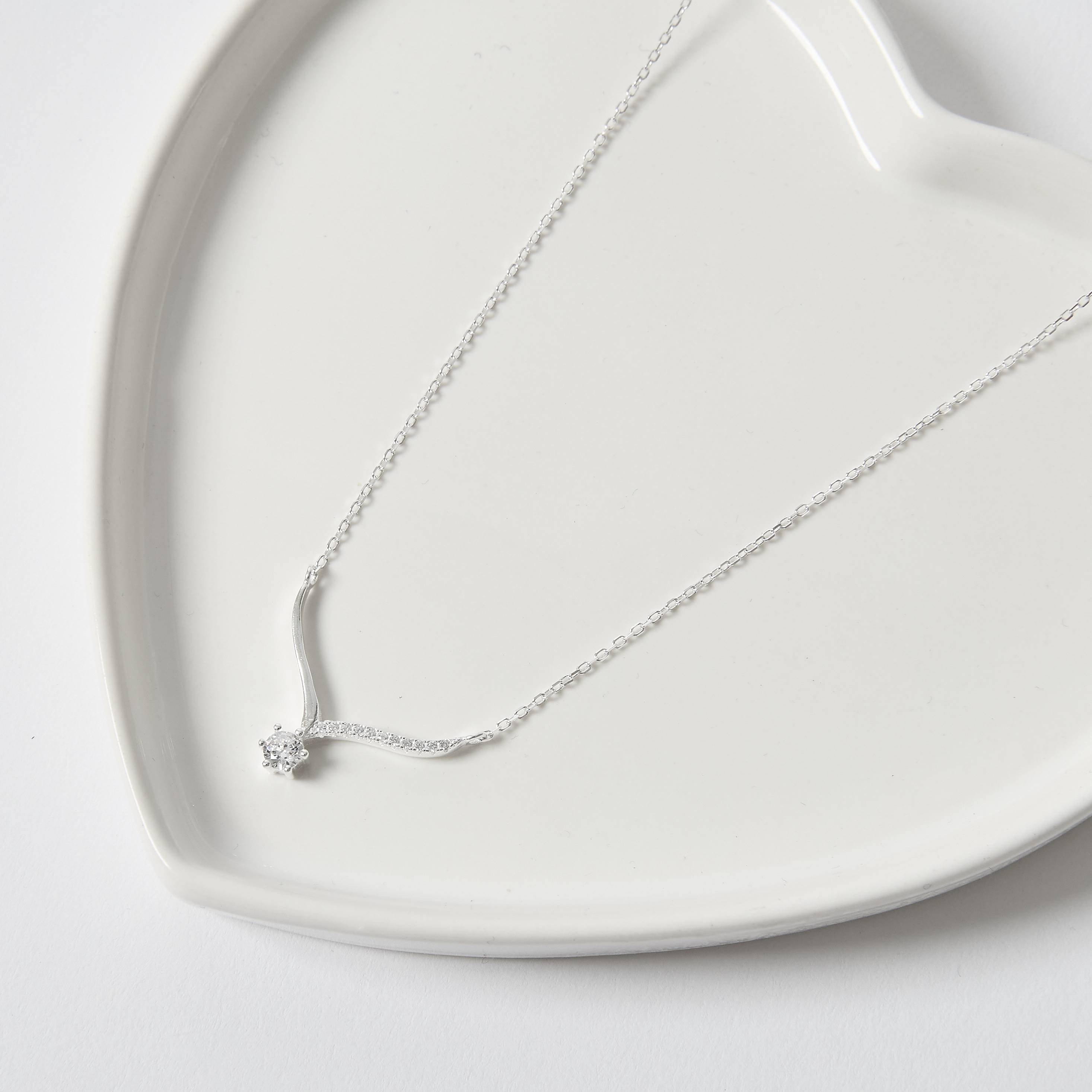 Imagem Secundária Colar entremeio bastão com zircônias 23mm 45+5cm