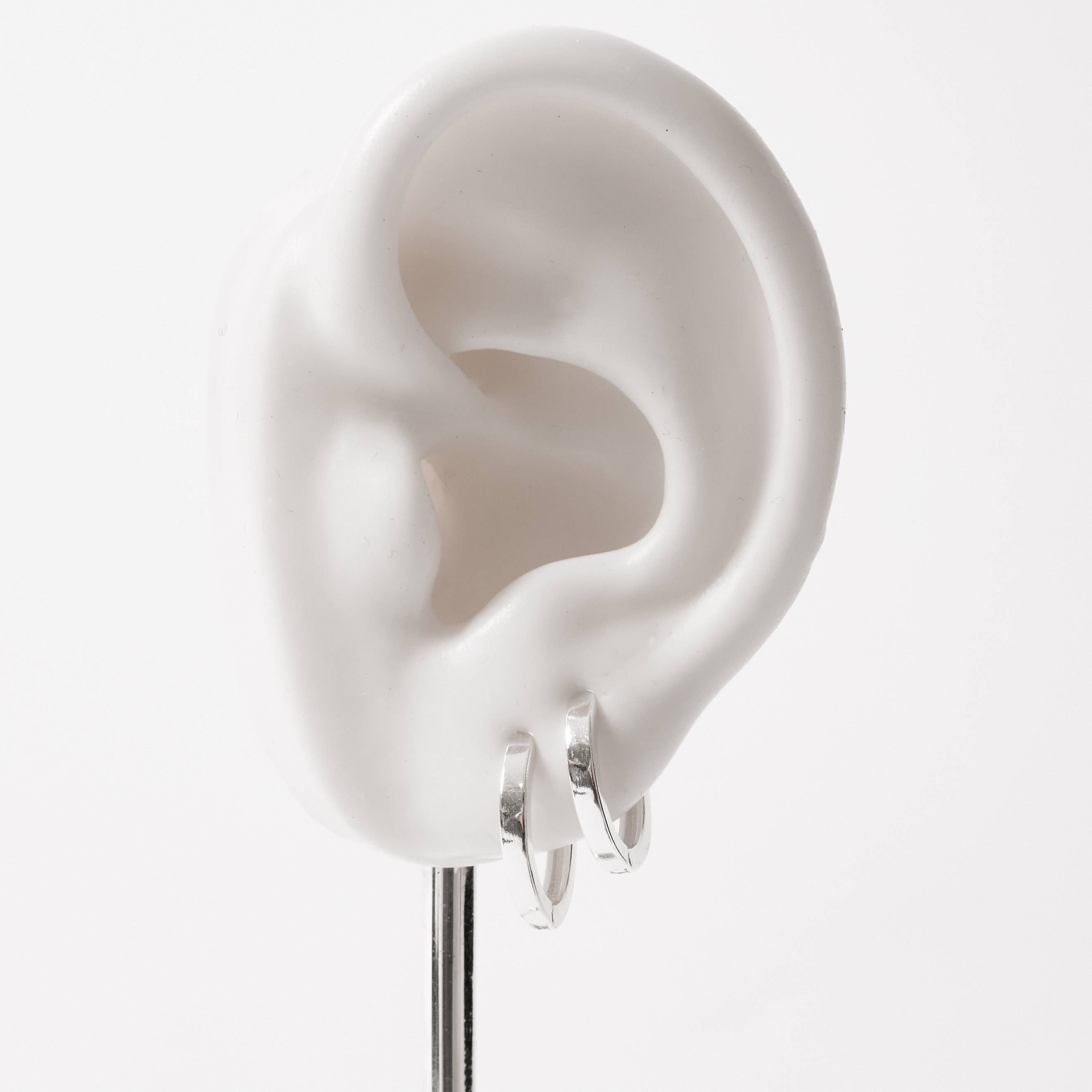 Dupla argolas click 11 e 13mm fio quadrado