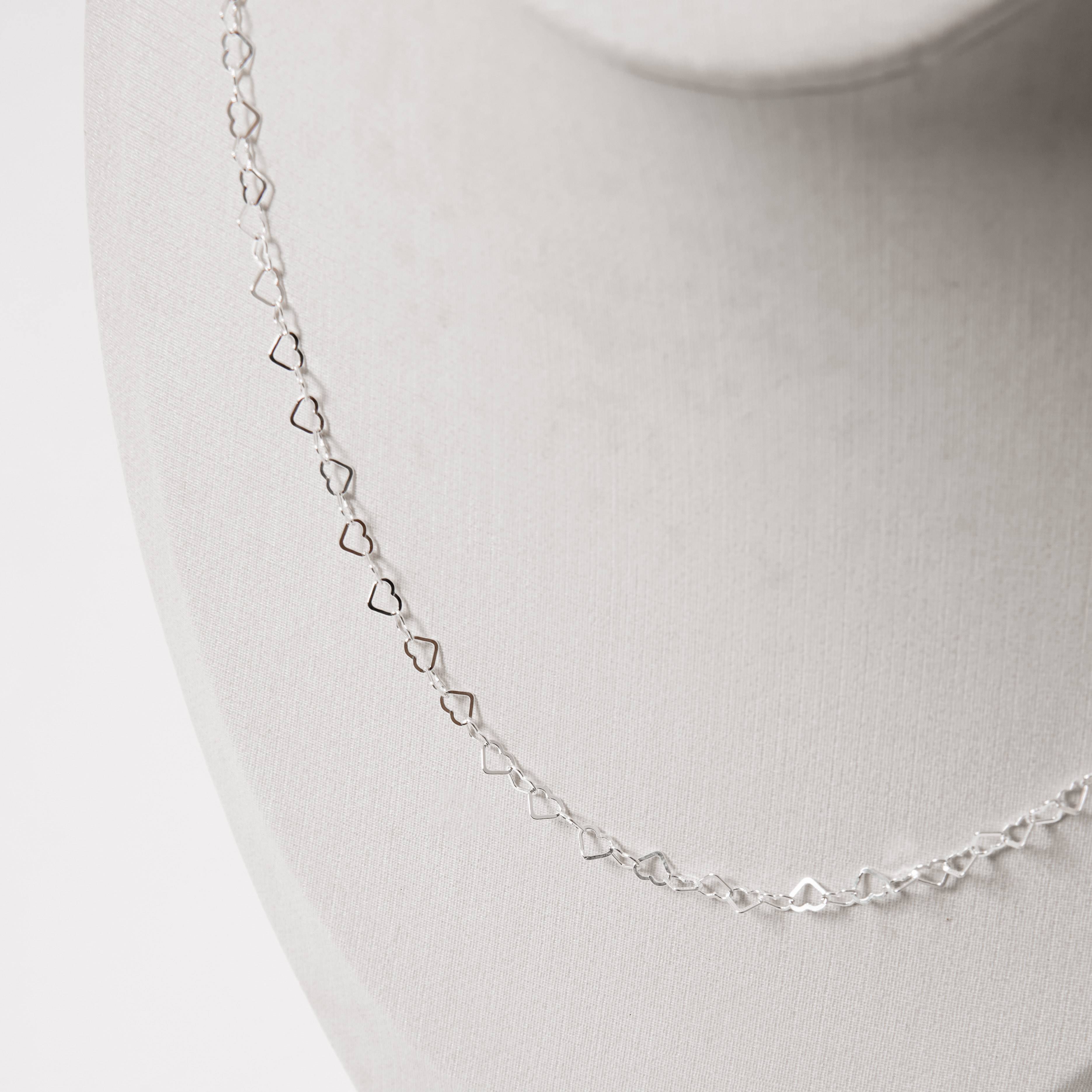 Corrente coração 3.4 45cm