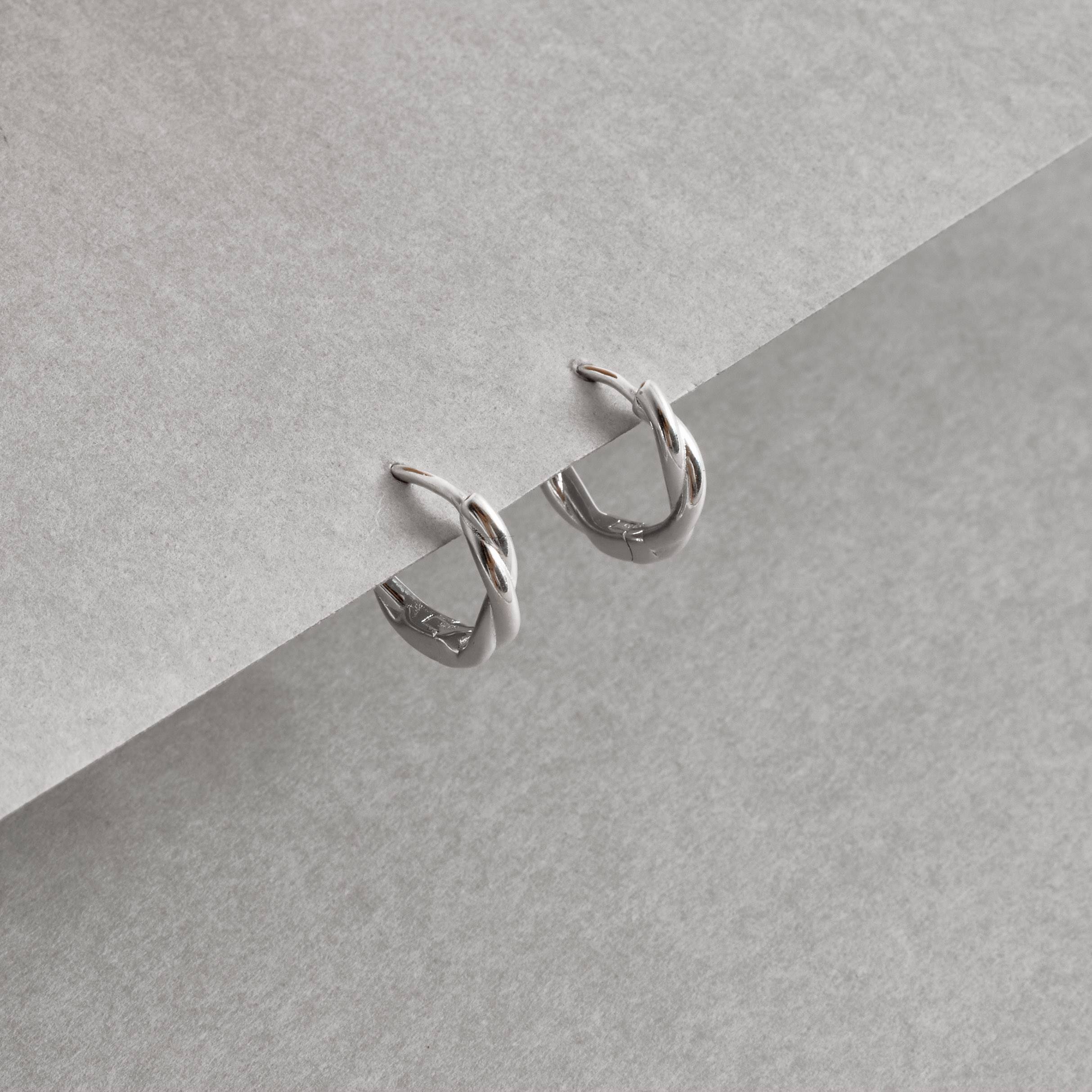 Argola click trançada 13mm 