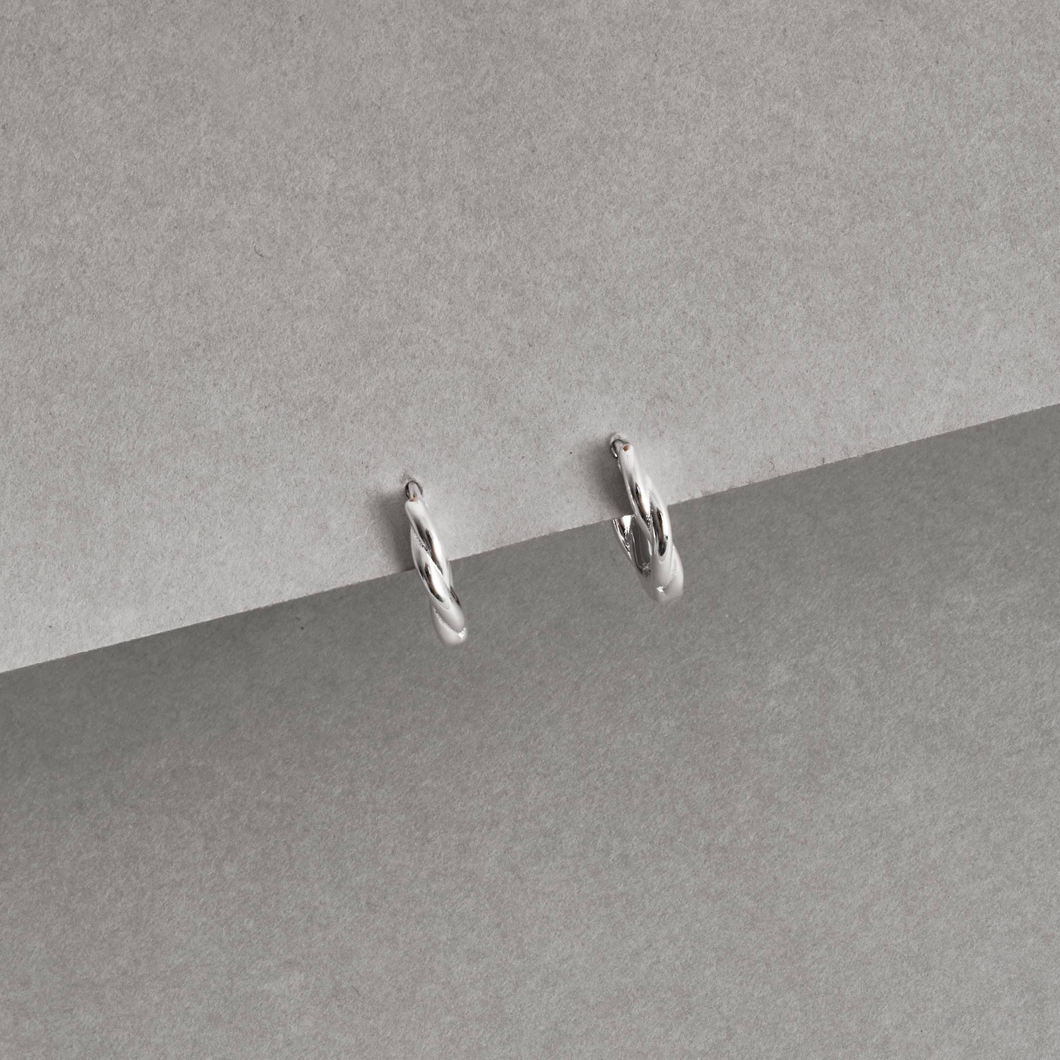 Argola click trançada 12mm 