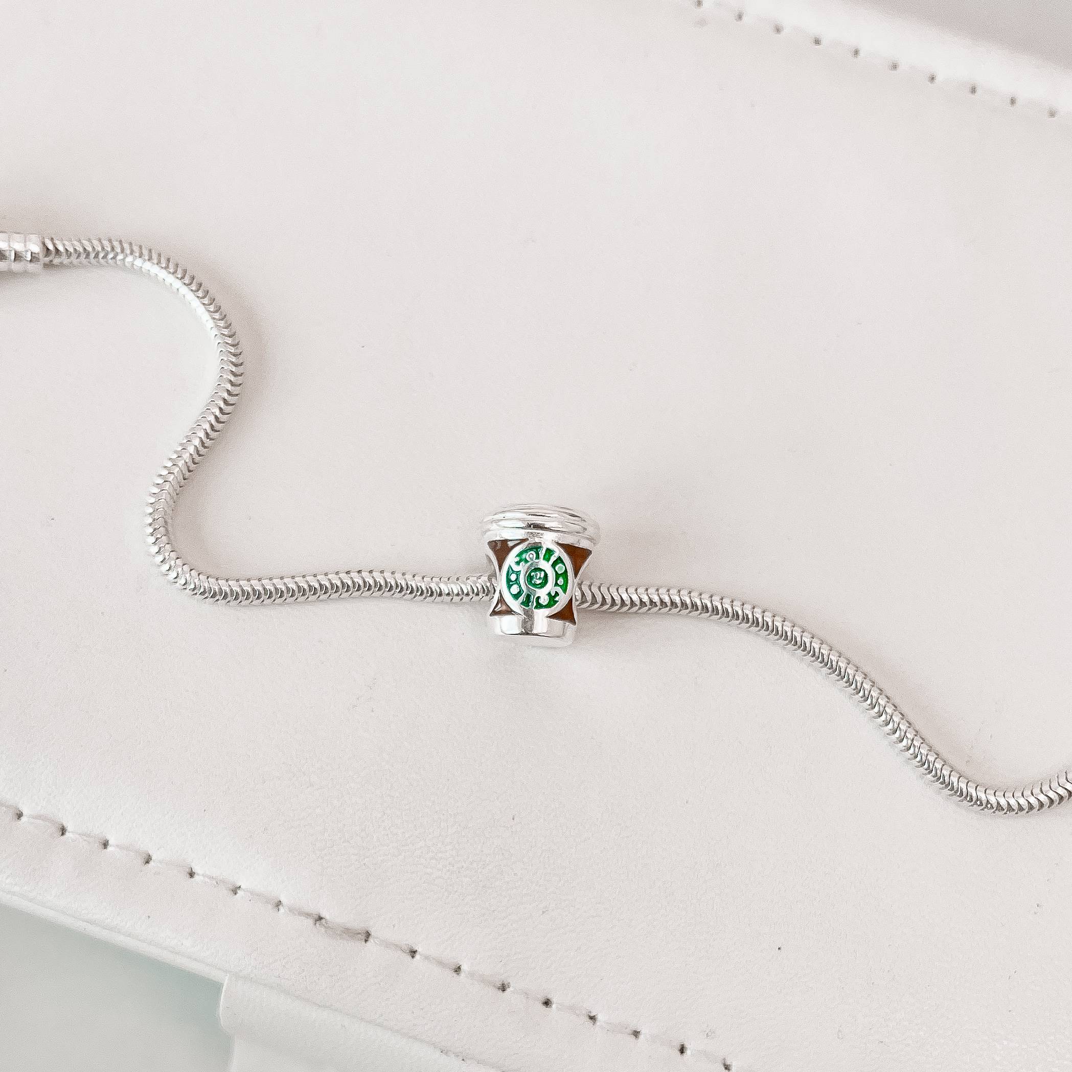 Berloque separador copo de café 12mm resina