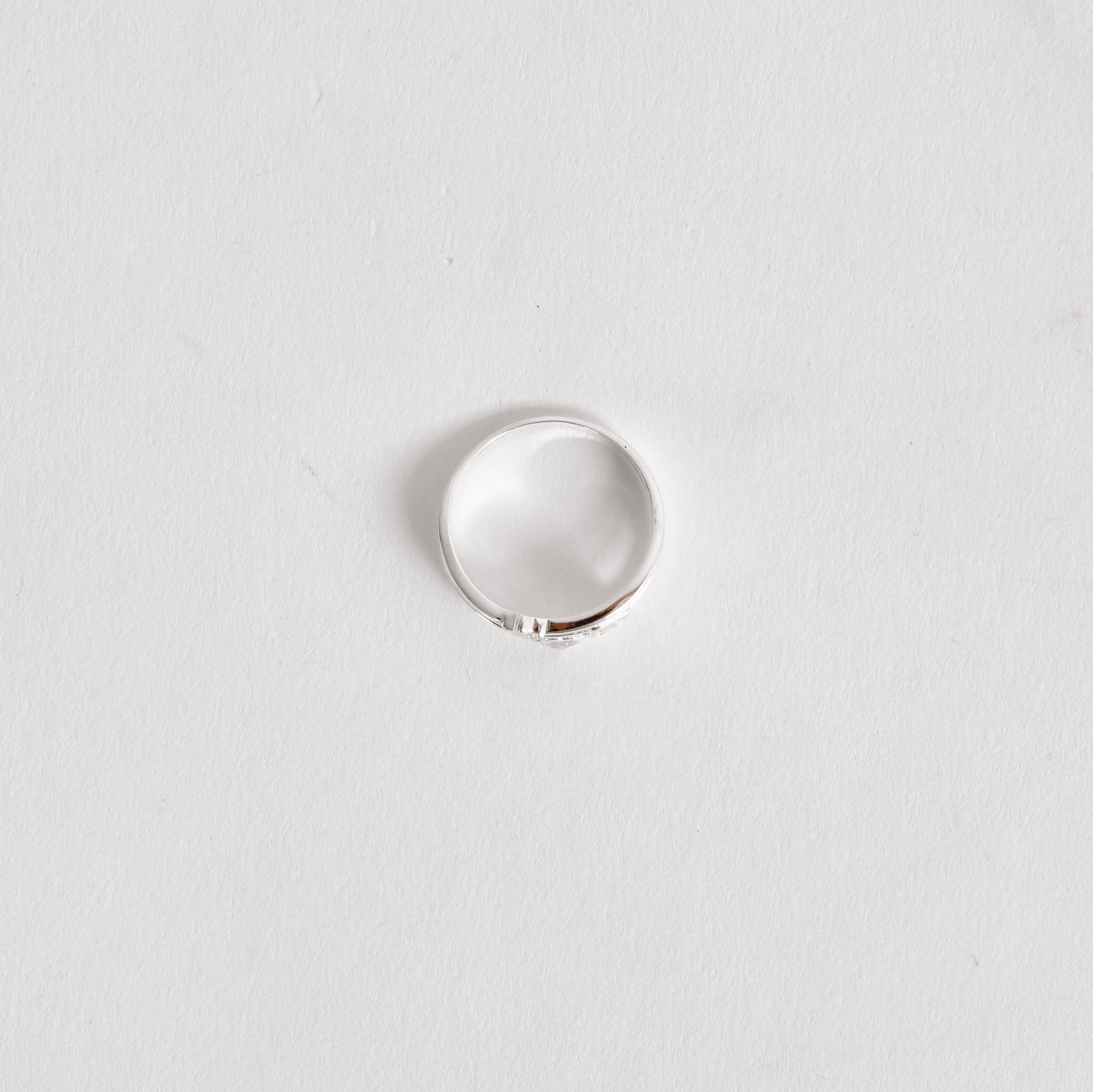 Imagem Secundária Anel fio triplo zircônias estrela, quadrada e coração