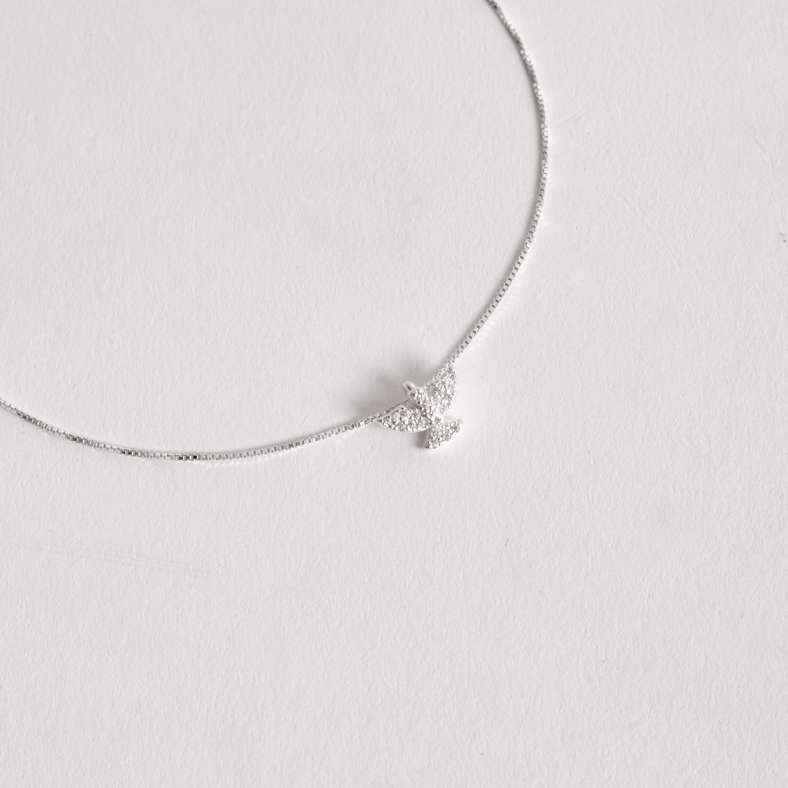 Imagem Secundária Colar Espírito Santo cravejado 10mm 40cm