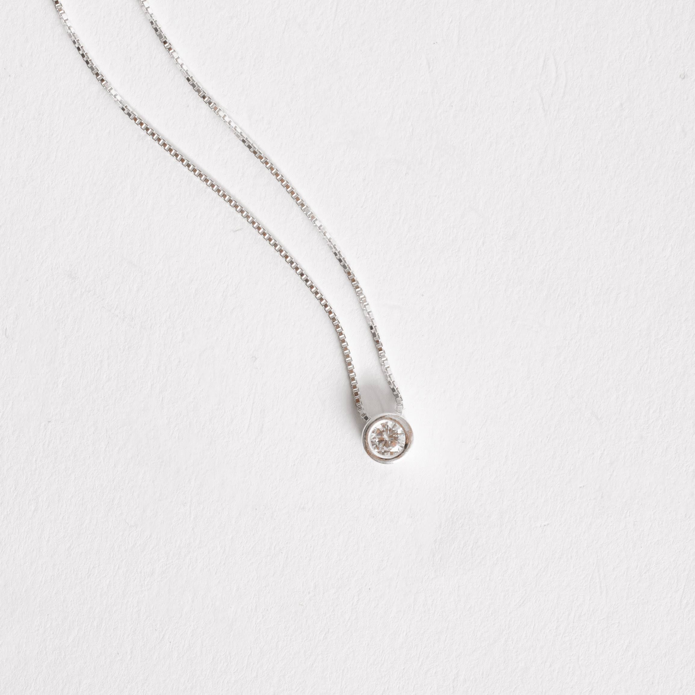 Imagem Colar zircônia redonda embutida 5mm 40cm