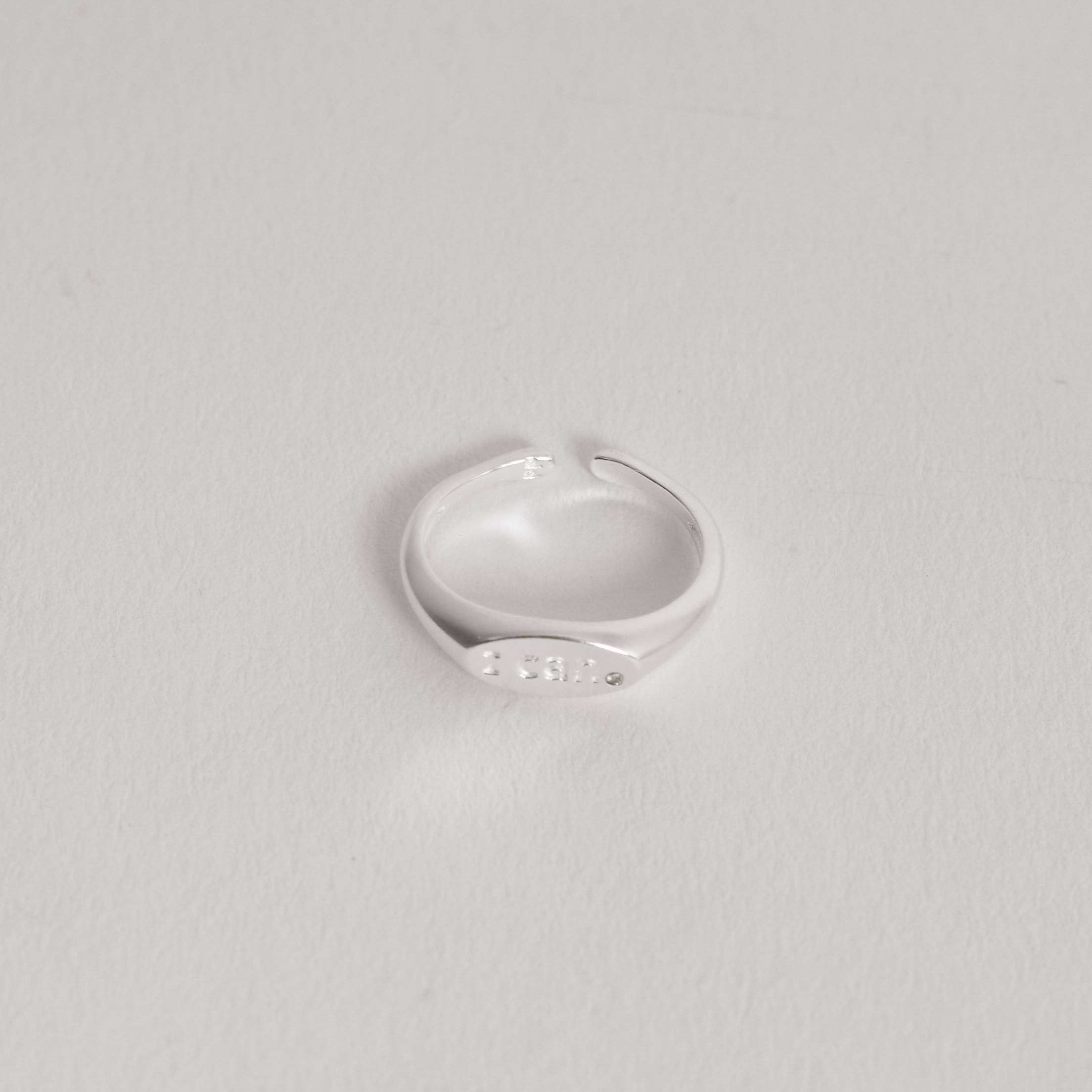 Imagem Secundária Anel dedinho I can detalhe zircônia aberto