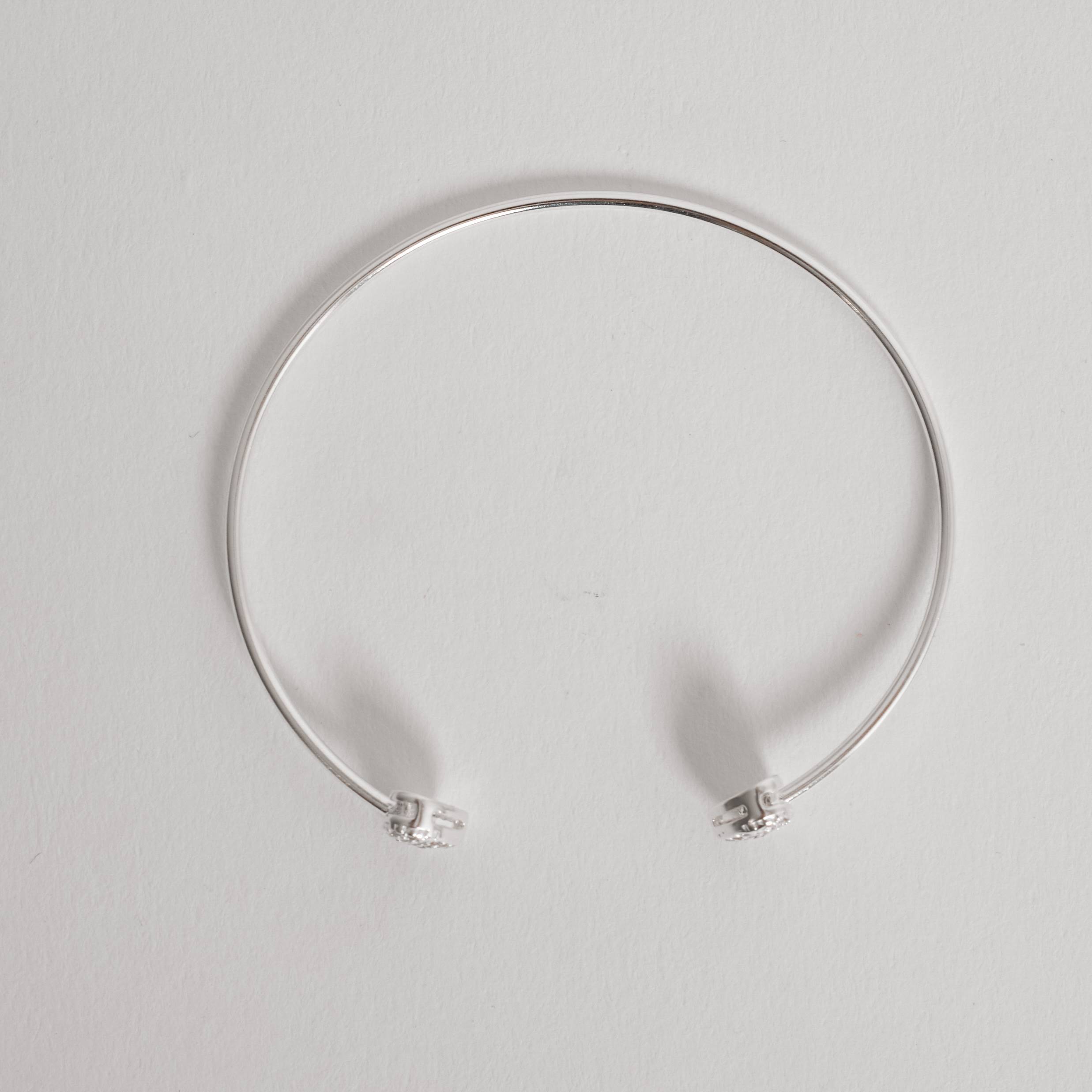 Imagem Secundária Bracelete 2 corações cravejados regulável