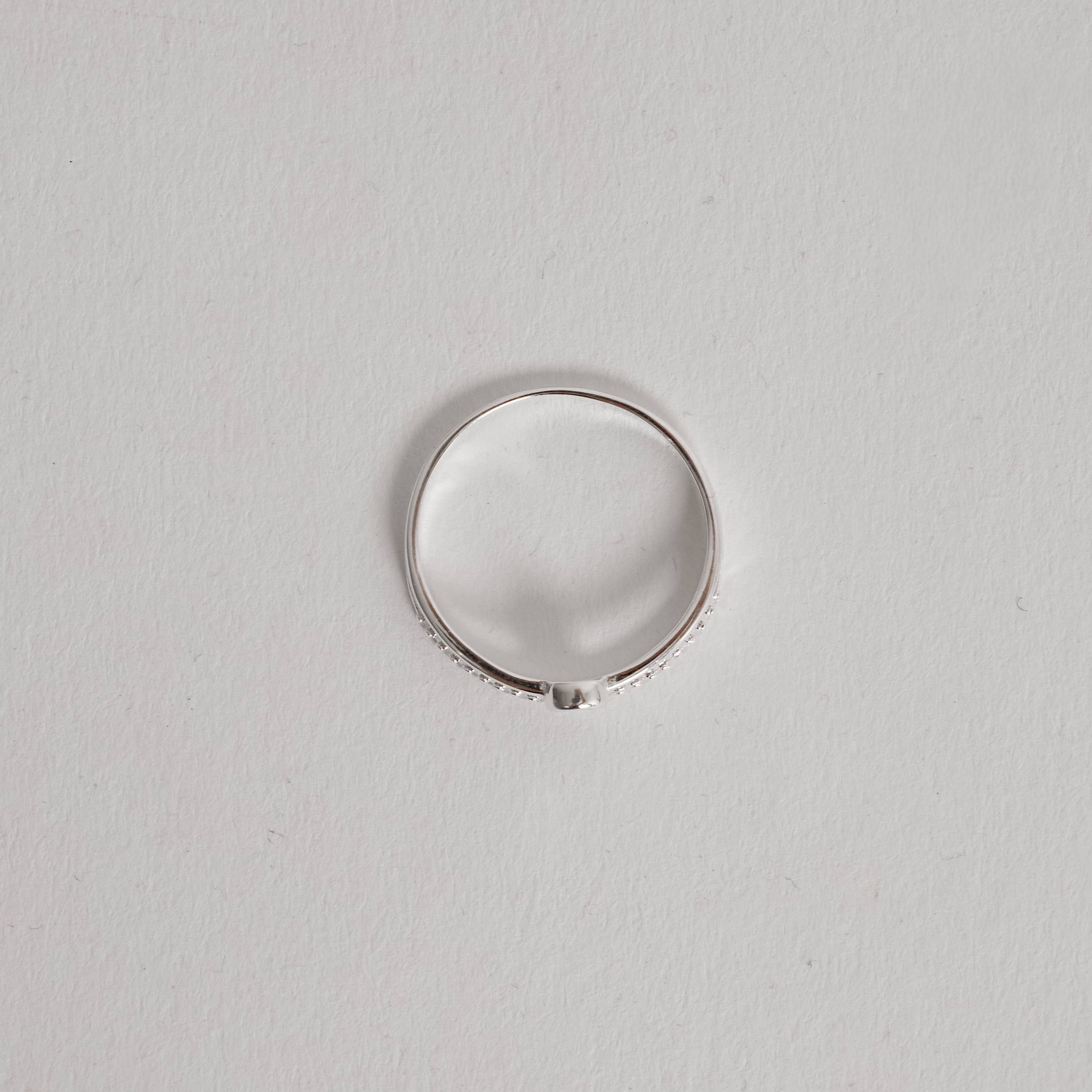 Imagem Secundária Anel meia aliança e solitário 4mm