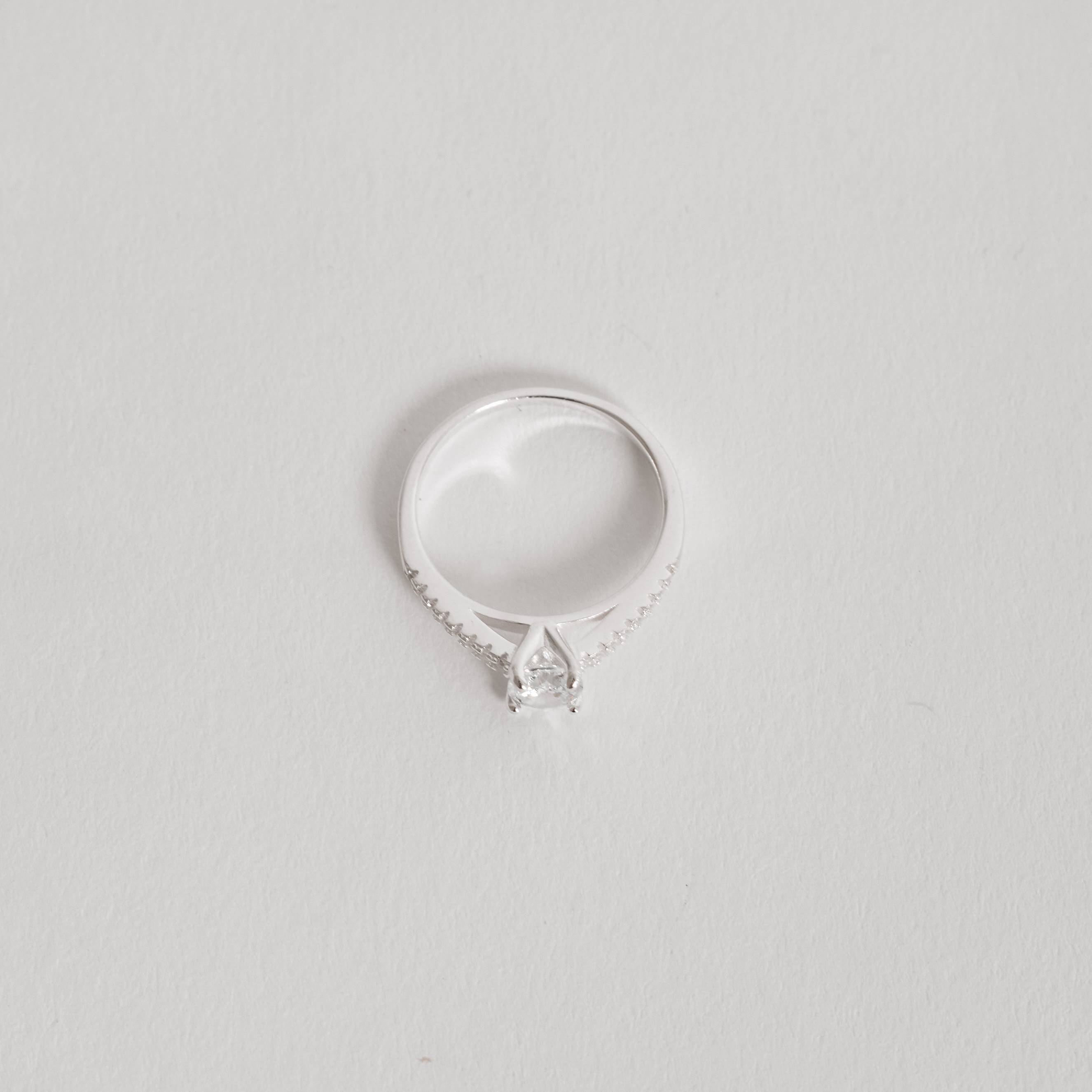 Imagem Secundária Anel meia aliança e solitário 5mm