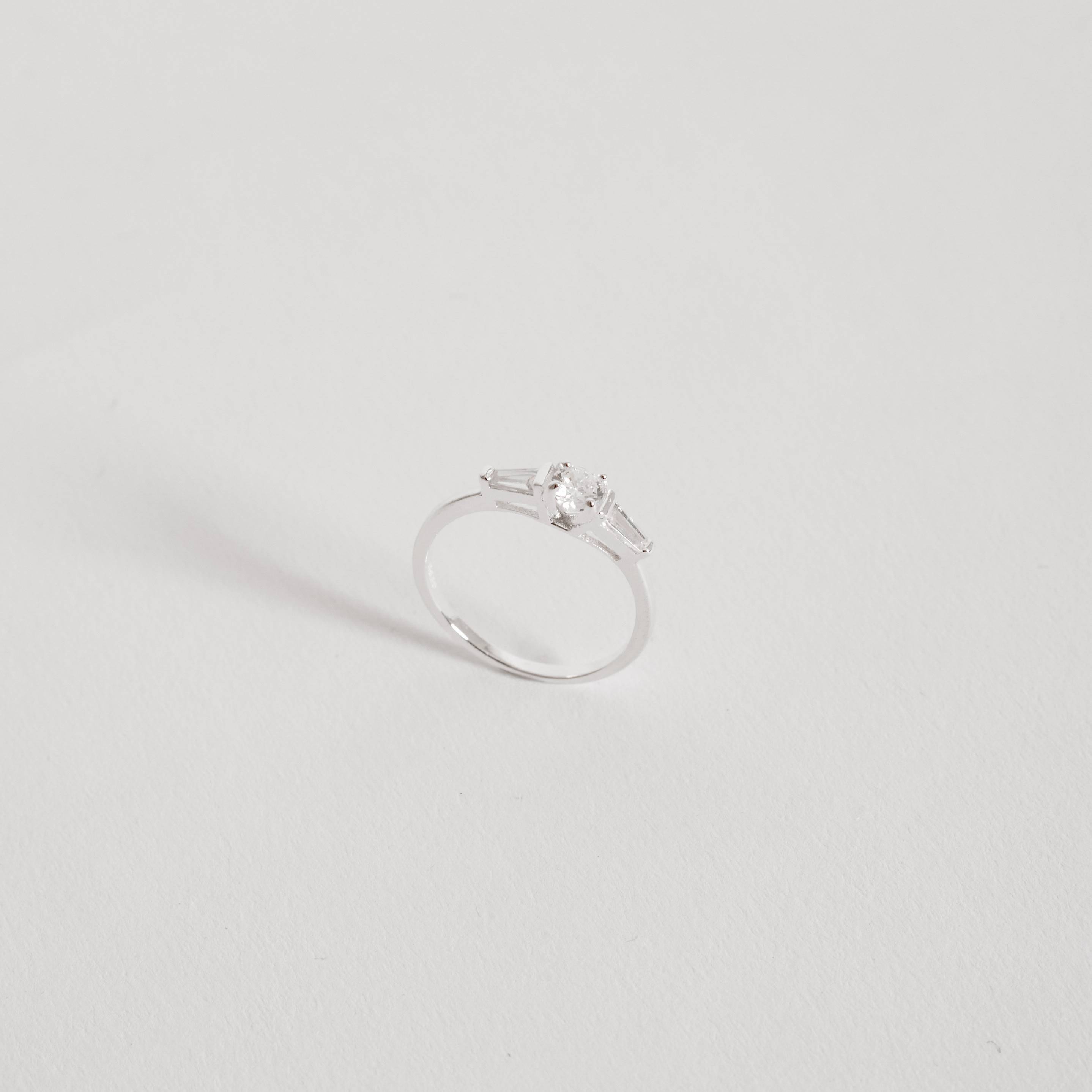 Imagem Anel 3 zircônias cristal