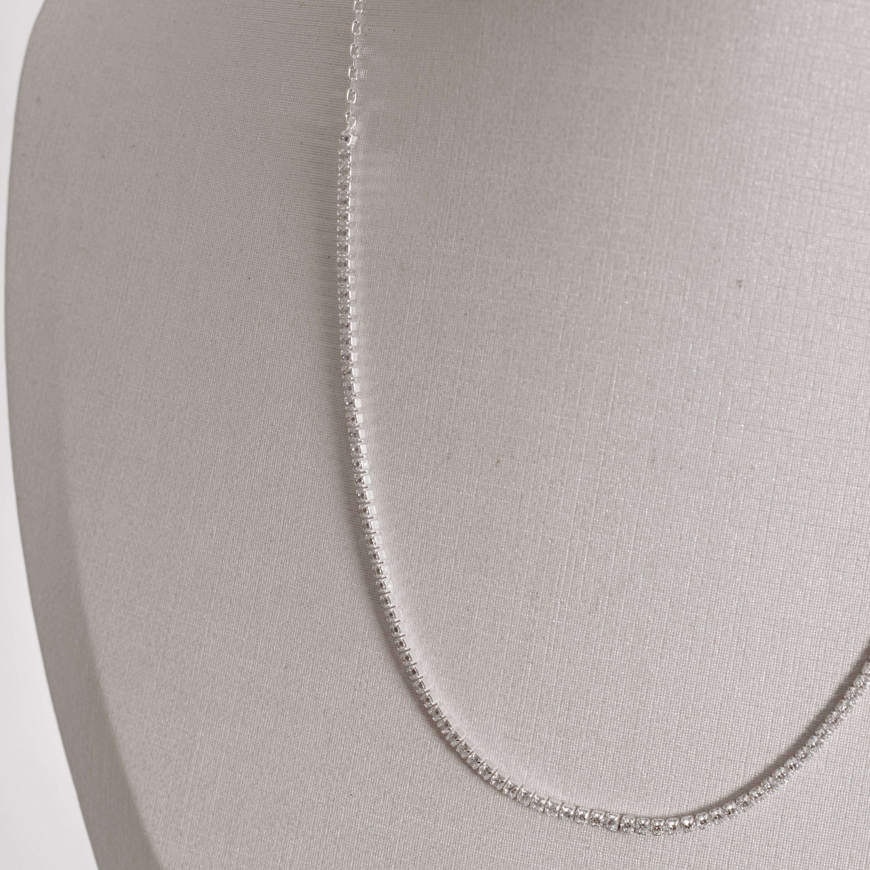 Imagem Secundária Colar Riviera 2mm corrente cadeado 40+5cm