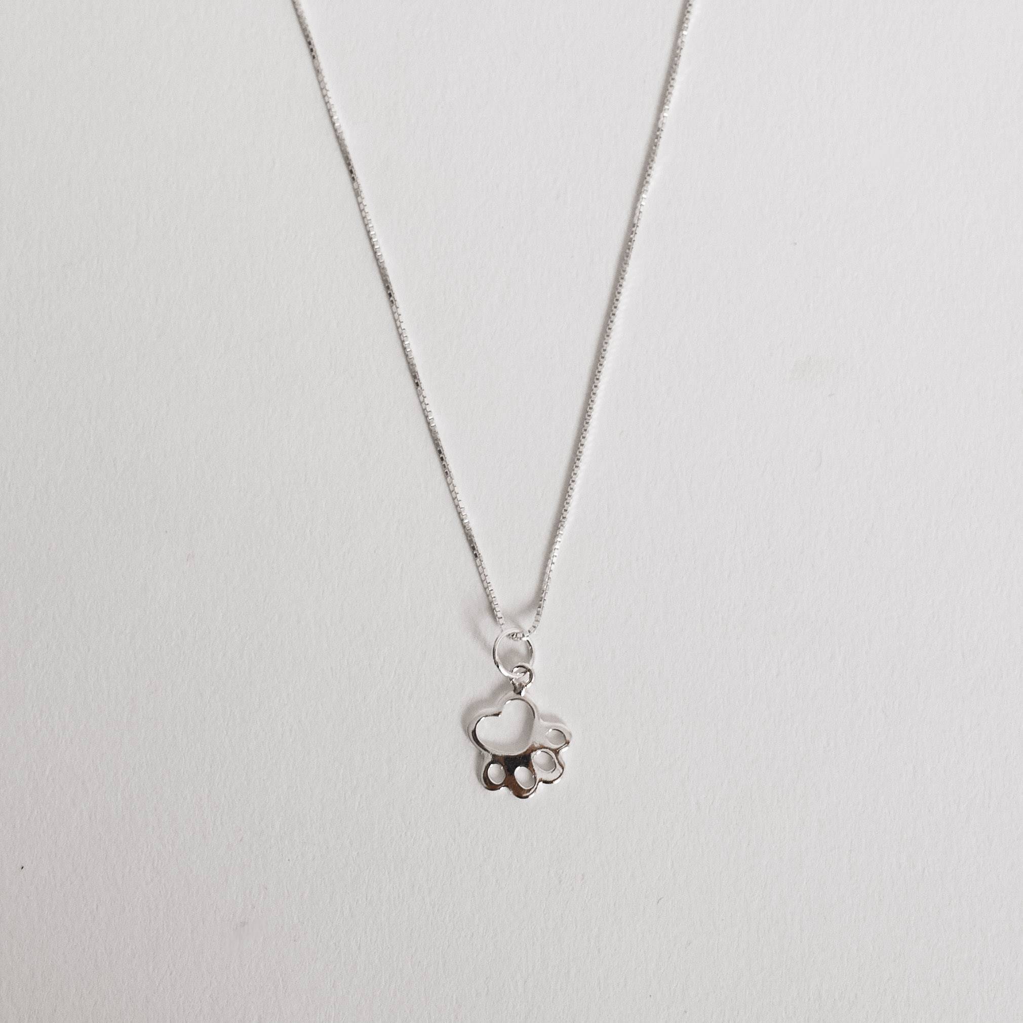 Imagem Secundária Colar pingente pata 10mm 40cm