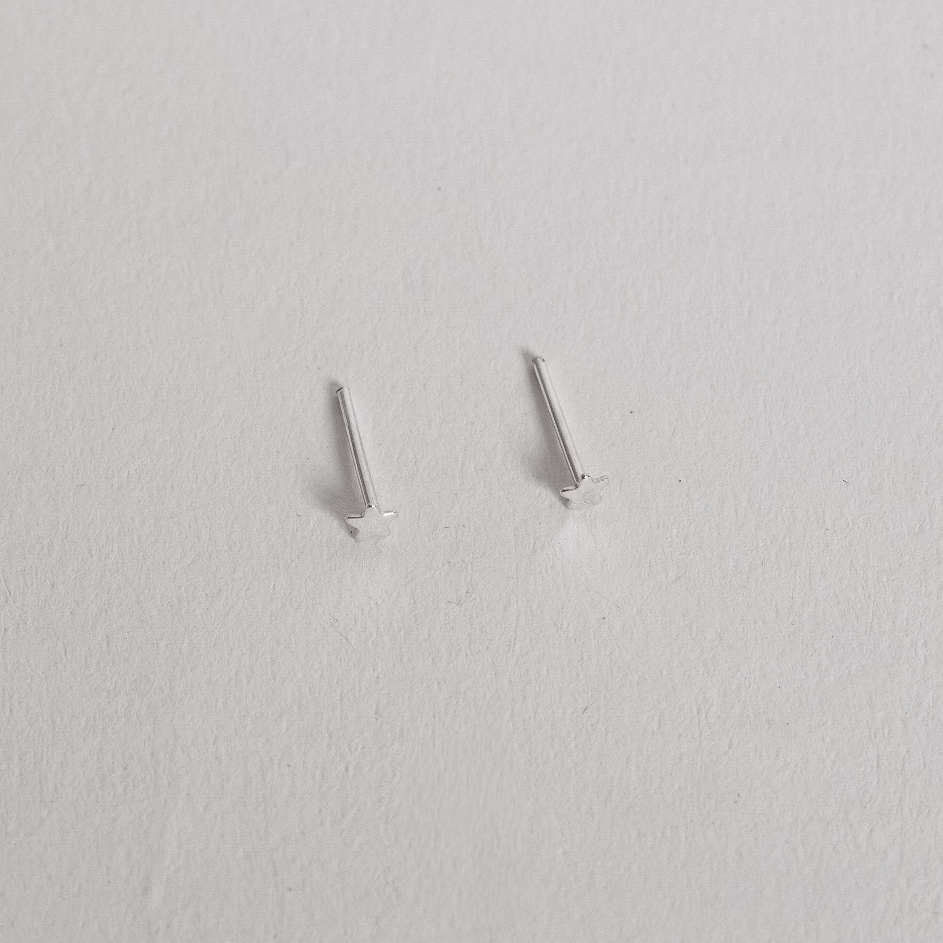 Imagem Secundária Brinco estrela 3mm