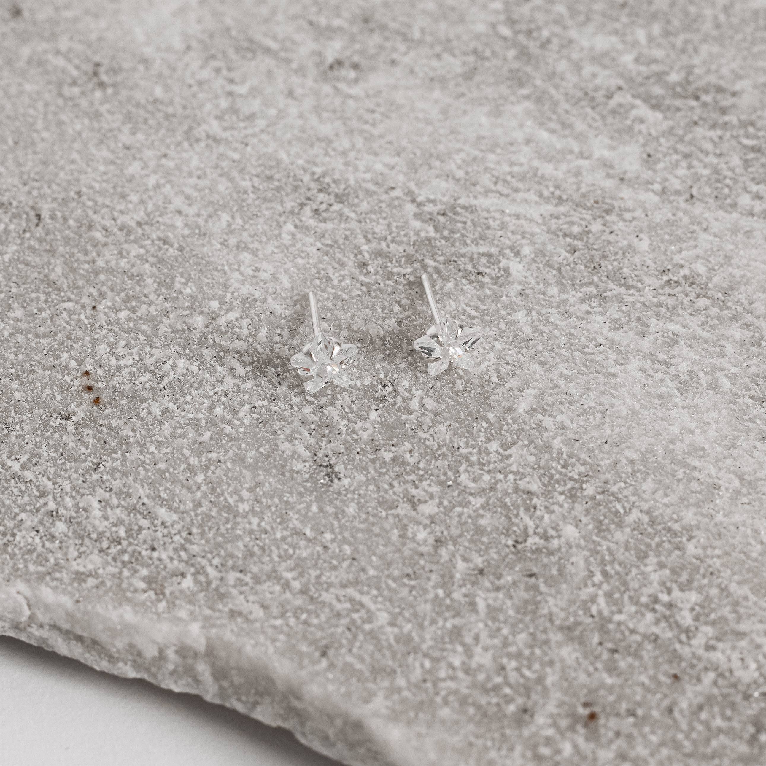 Imagem Secundária Brinco zircônia estrela cristal 6mm