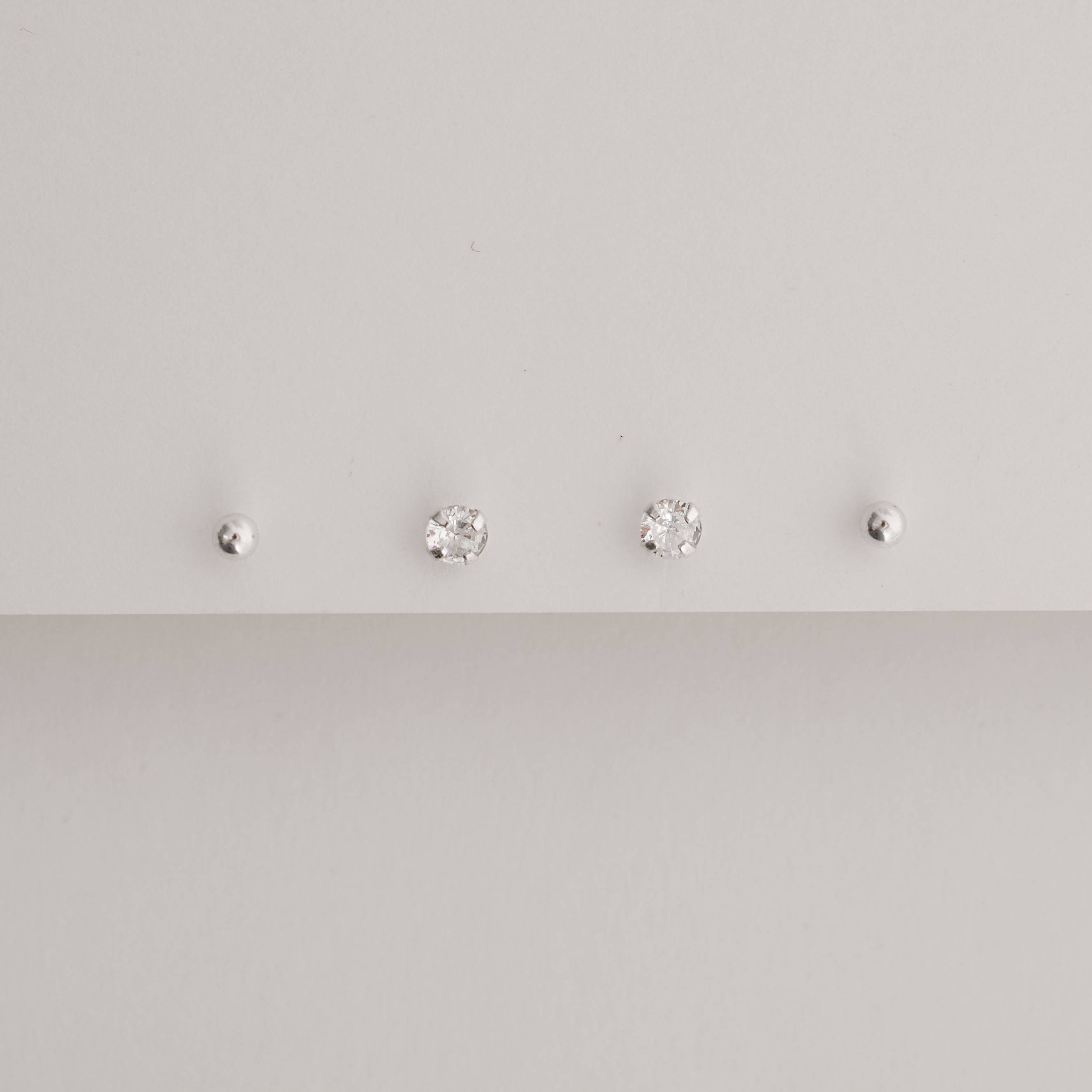 Dupla bola 3mm e zircônia redonda 4mm