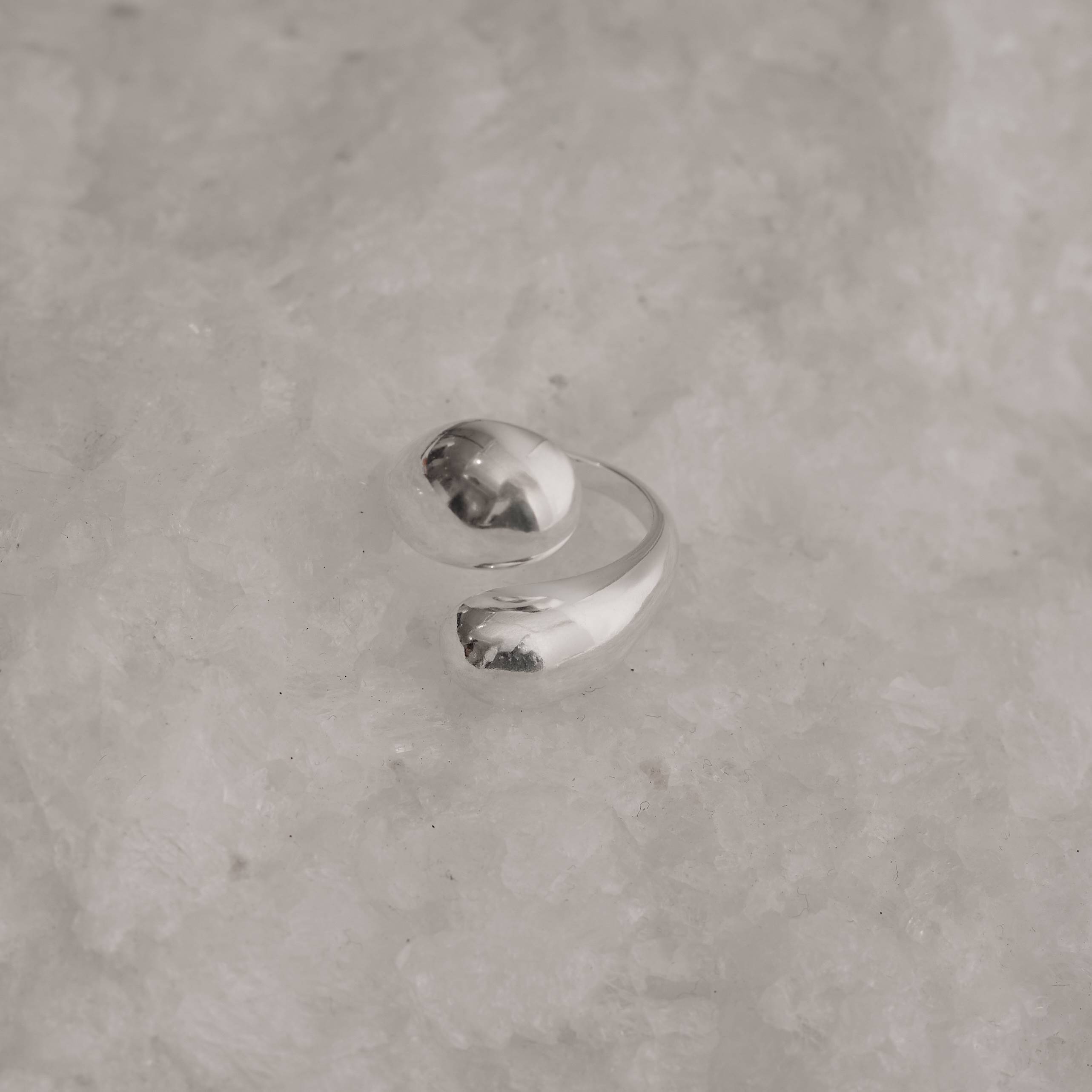 Imagem Anel largo gotas regulável P