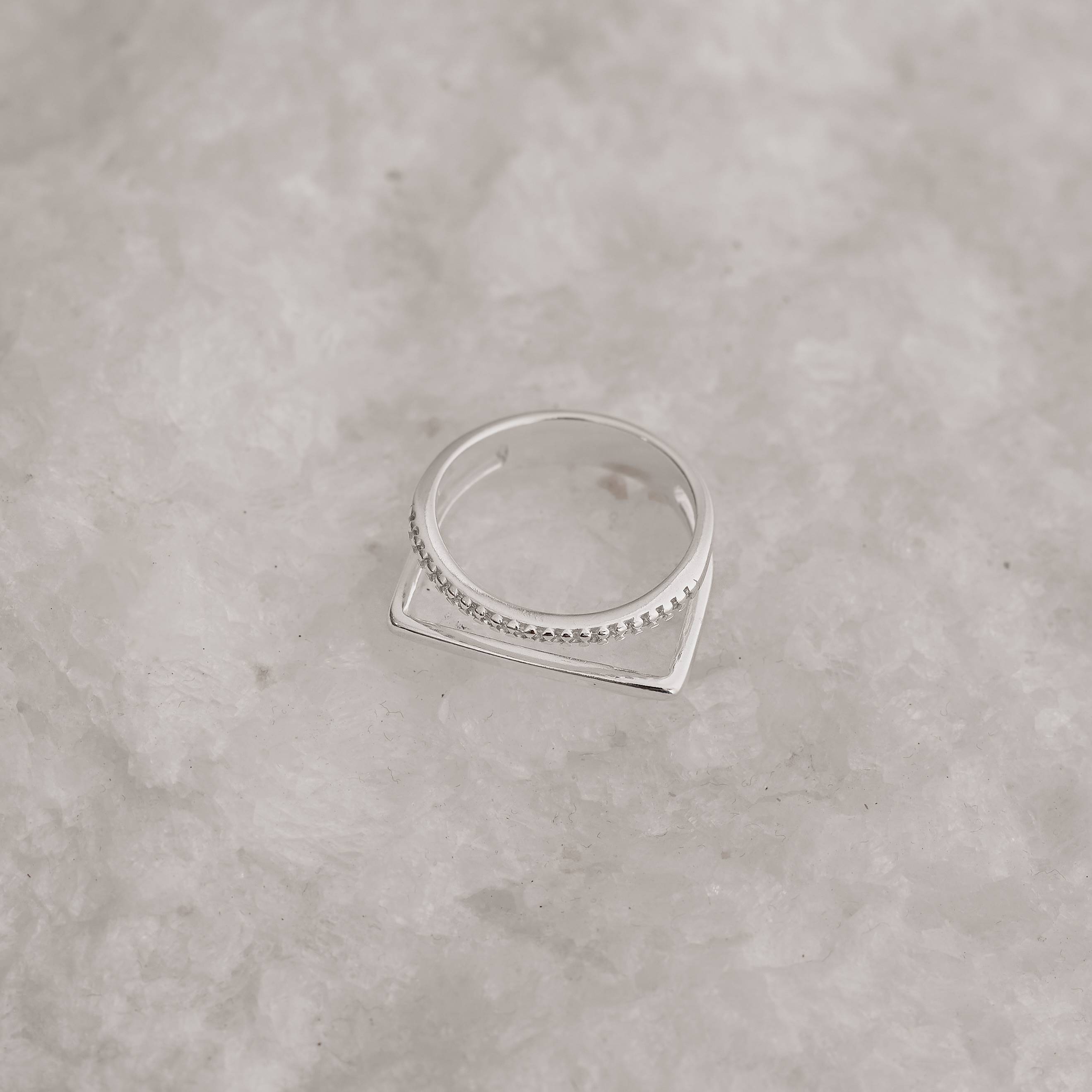 Imagem Secundária Anel duplo meia aliança e reto liso