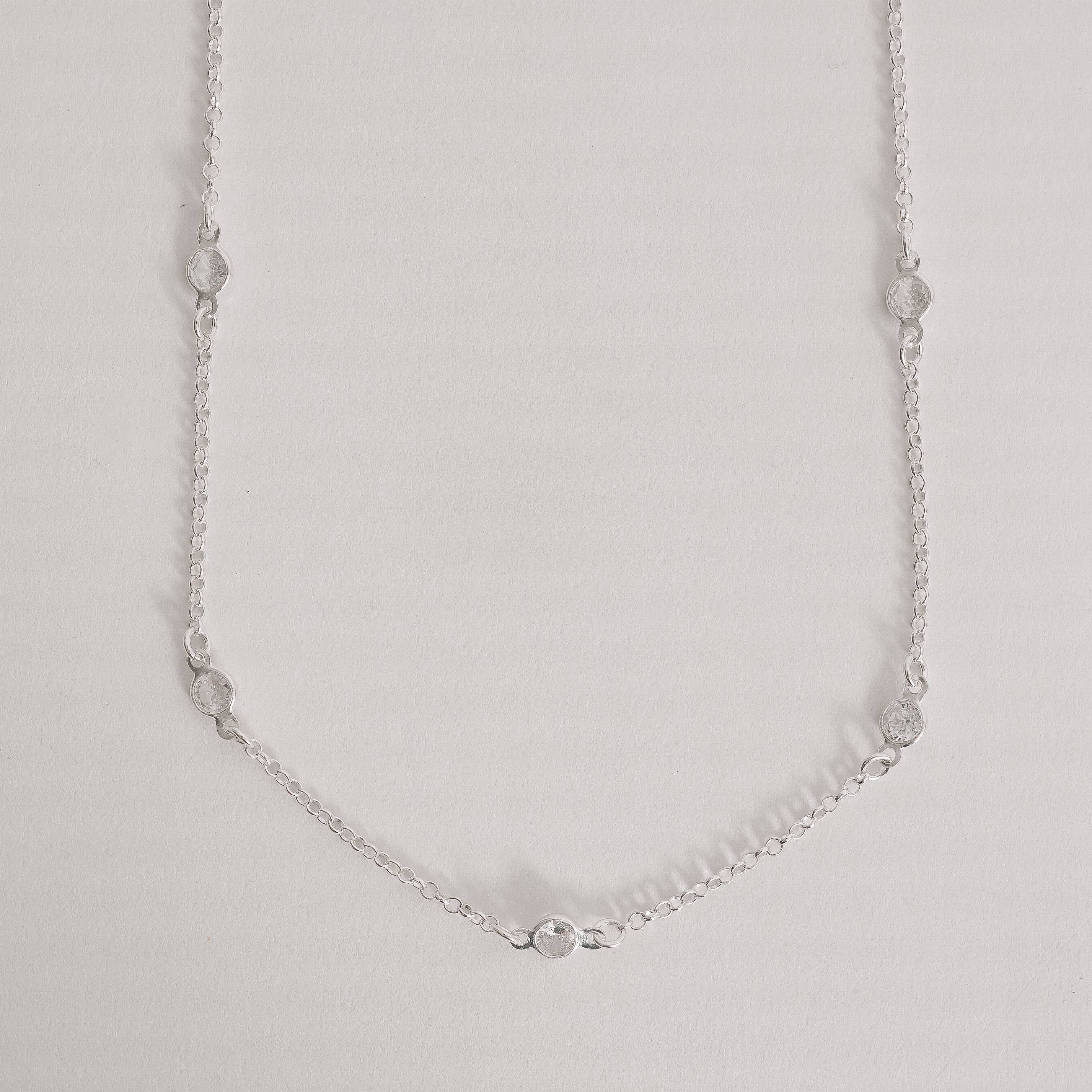 Imagem Colar tiff zircônias 5mm 50cm