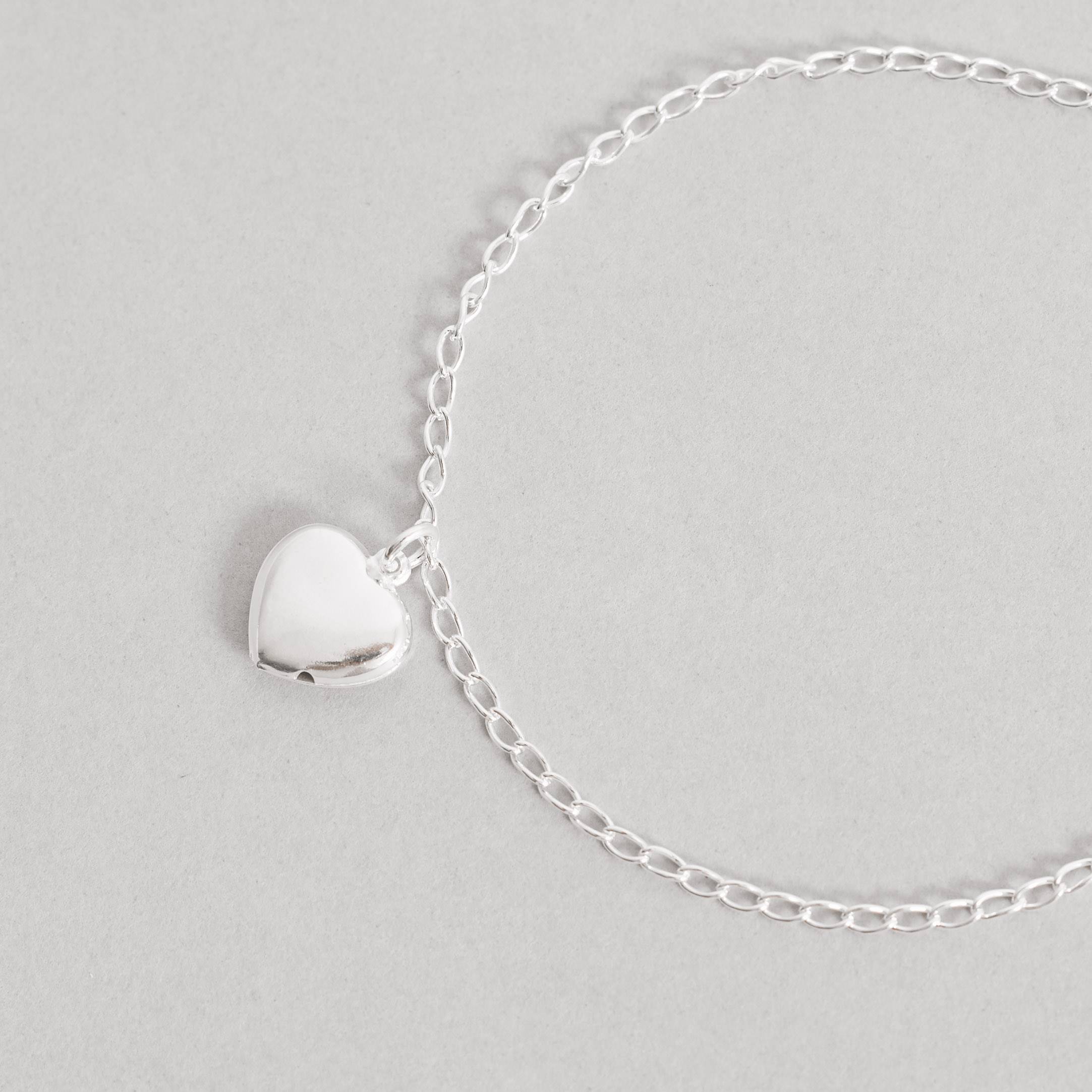 Pulseira pingente coração 11mm