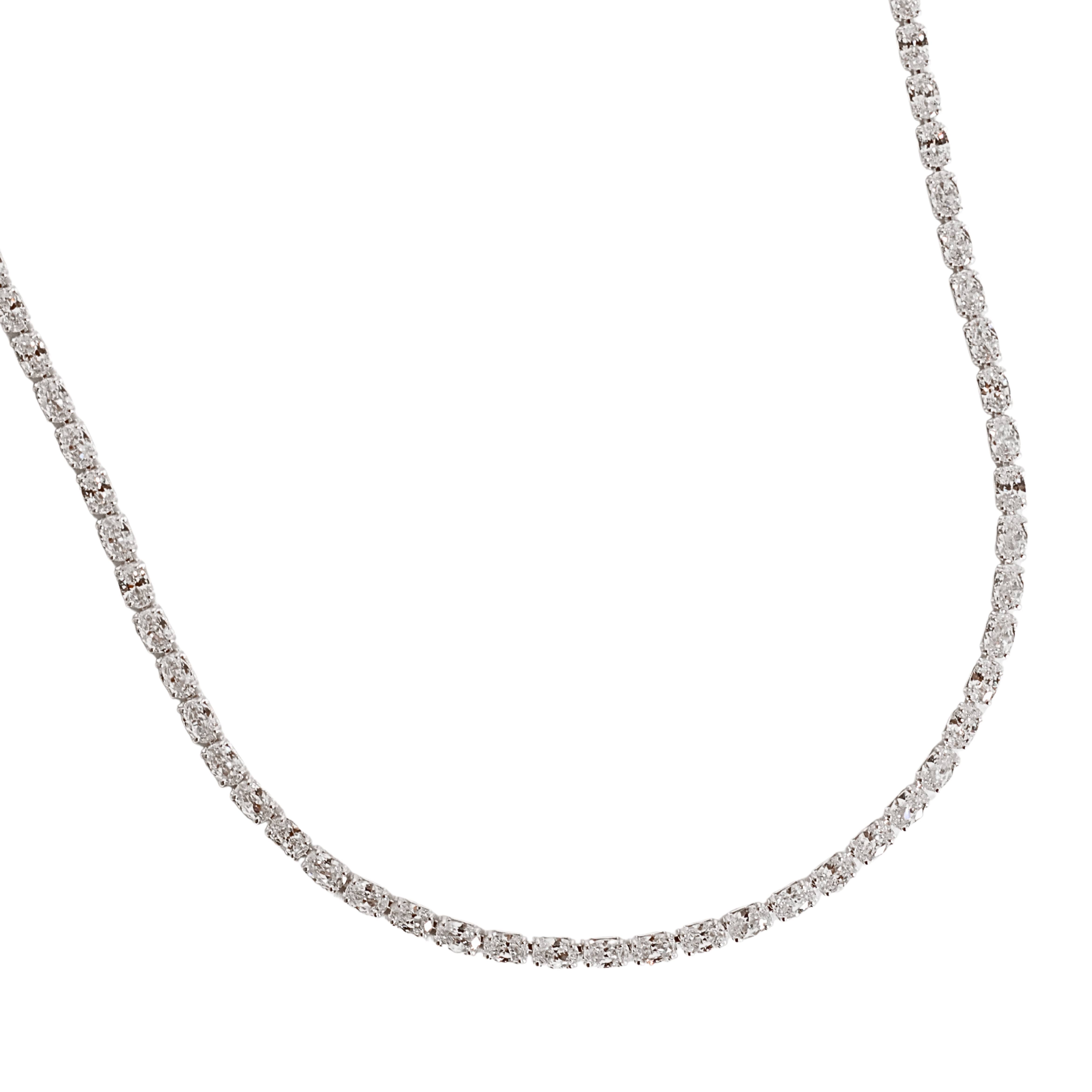 Colar Riviera zircônias ovais 2.1 40+5cm