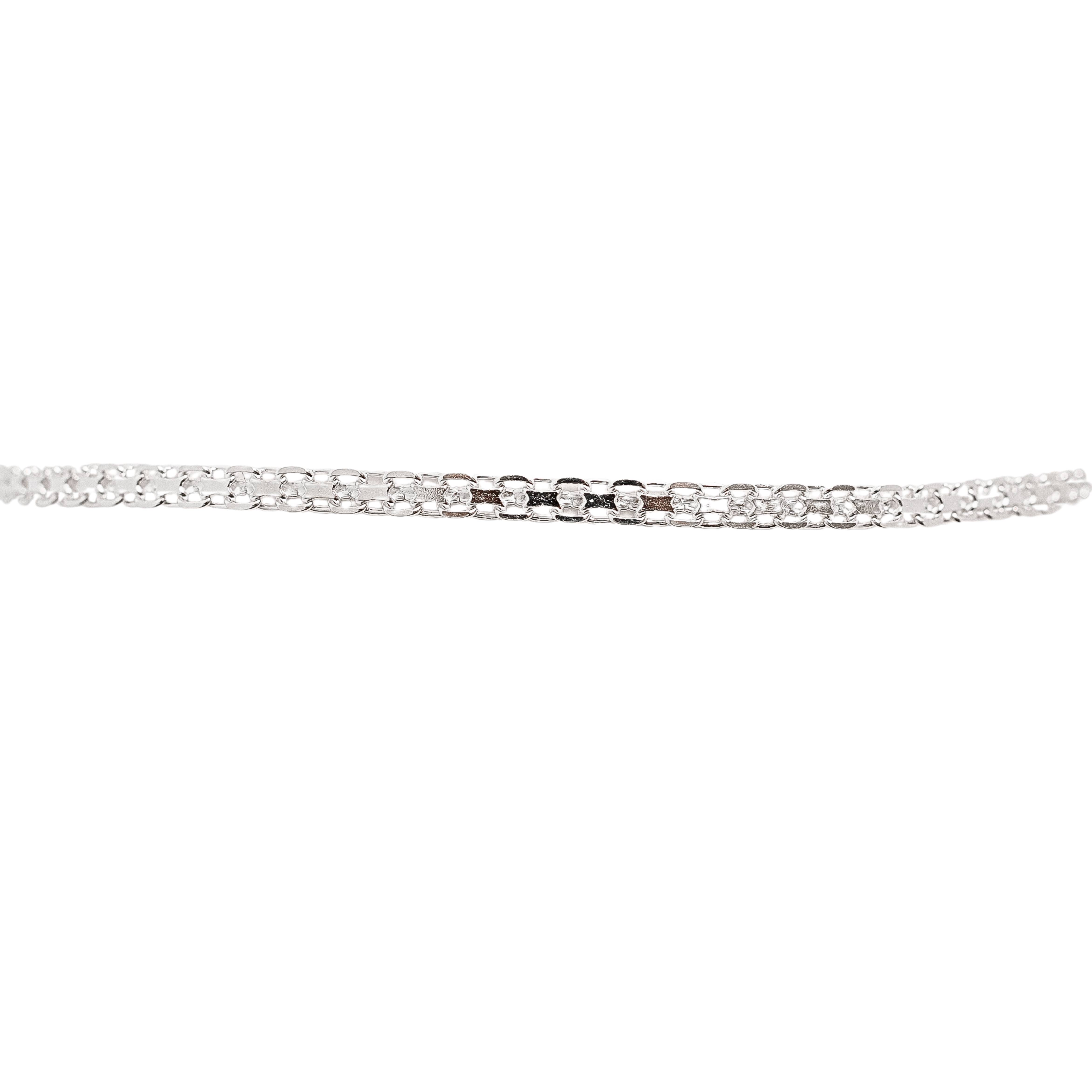 Pulseira corrente esteira 2.4 19cm