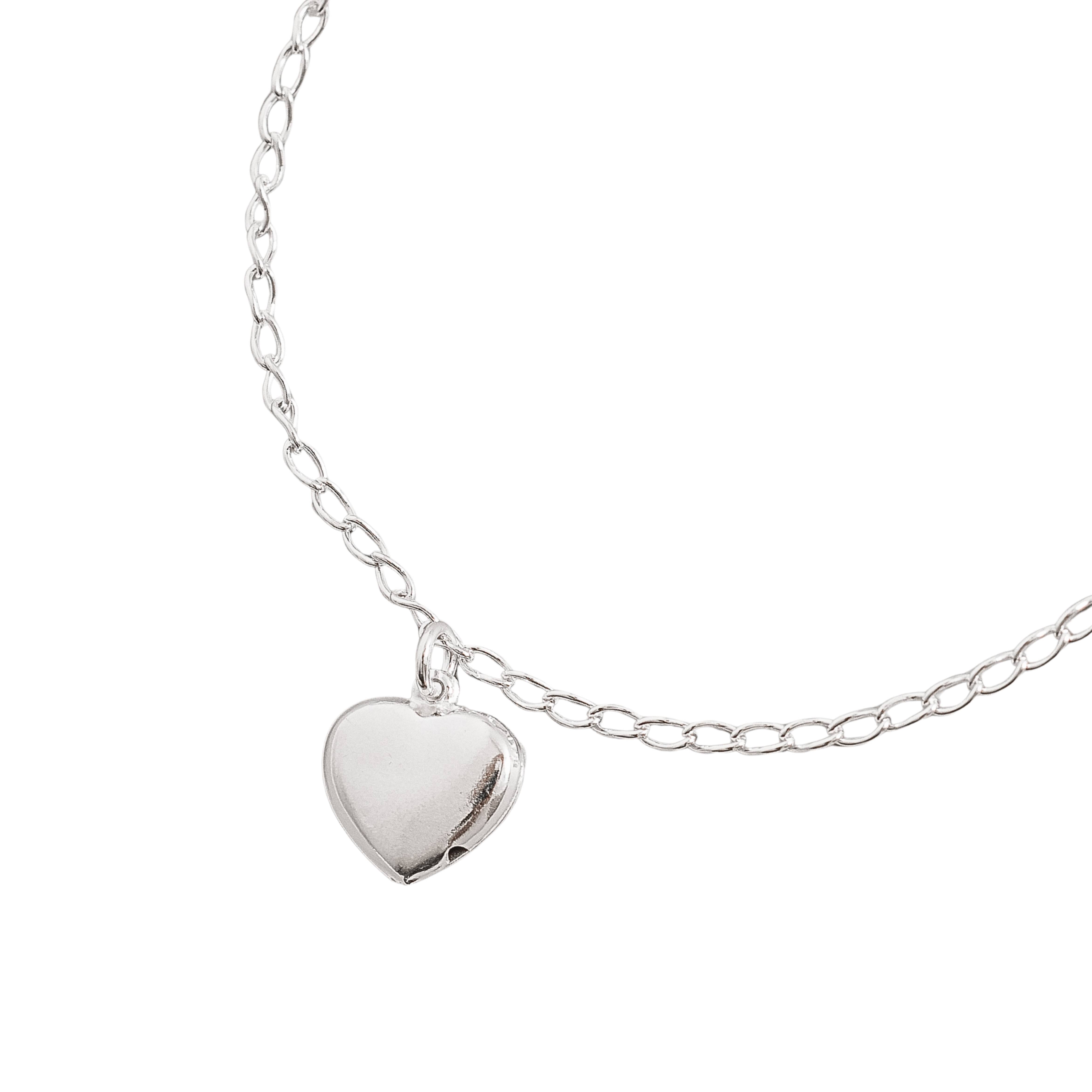 Pulseira pingente coração 11mm