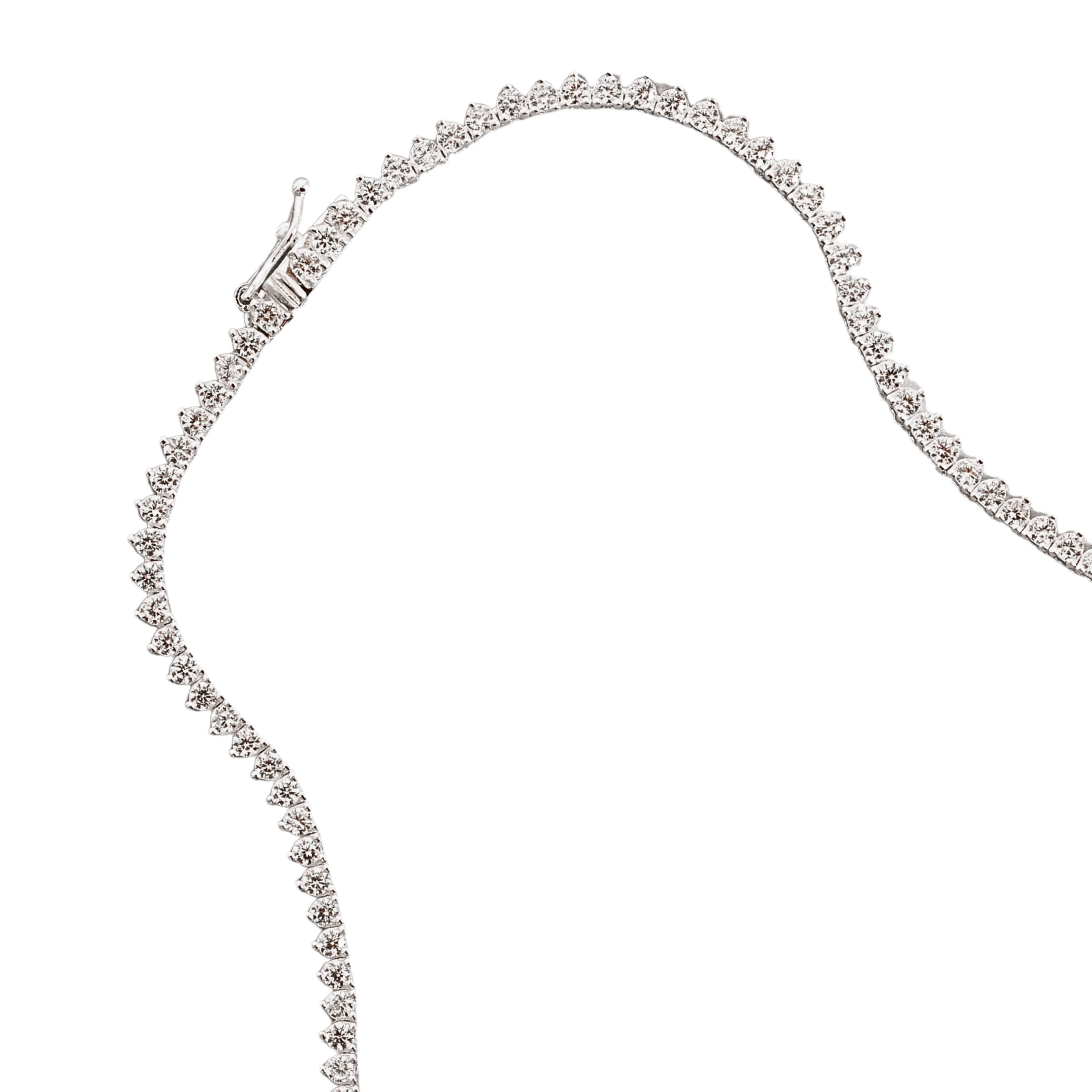 Colar Riviera 3 pontas 2.9 40cm fecho gaveta