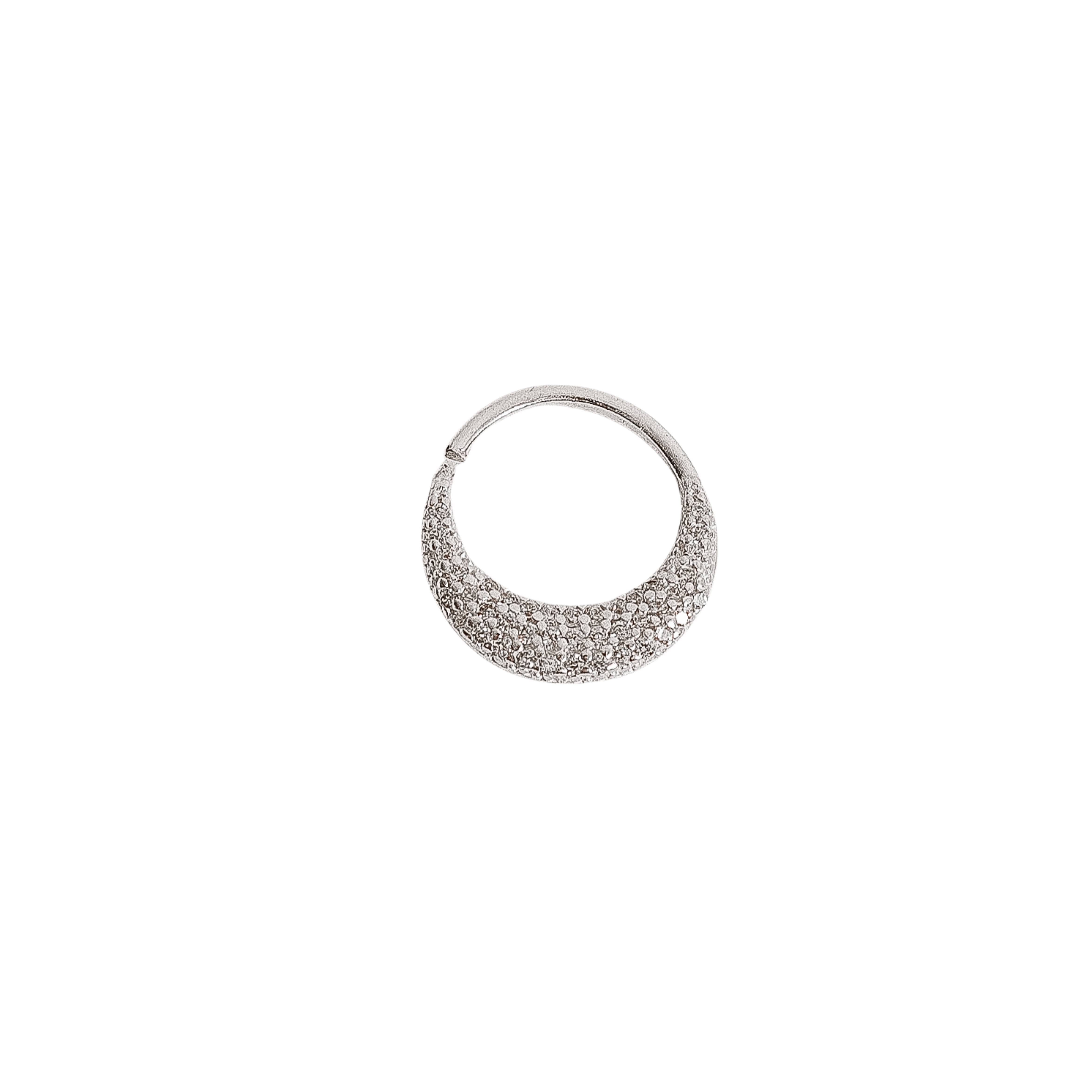 Piercing argola com cravejado 11mm